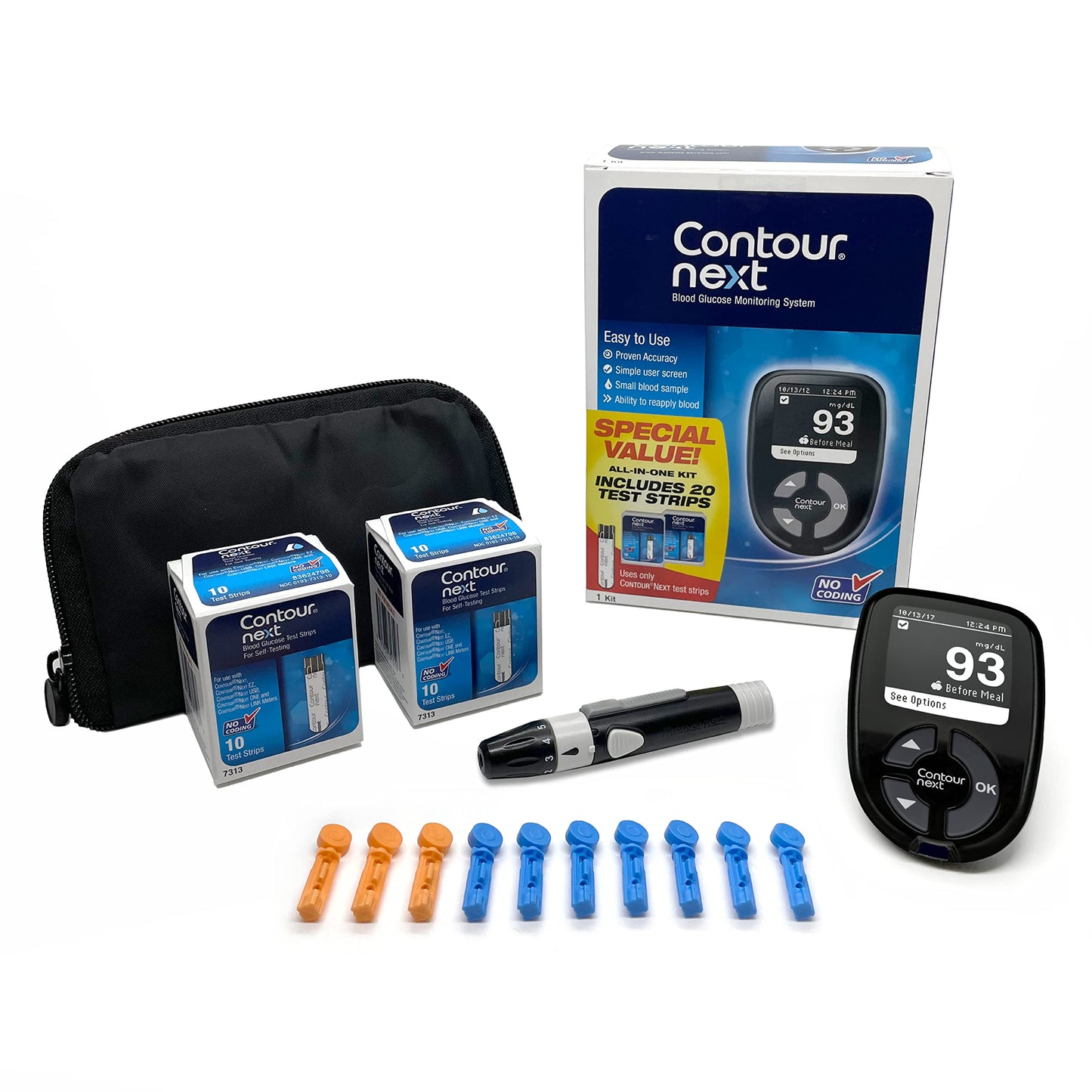 Ascensia Contour Next Blood Glucose Monitoring System – All-in-One Kit Heath SecretUS supplements