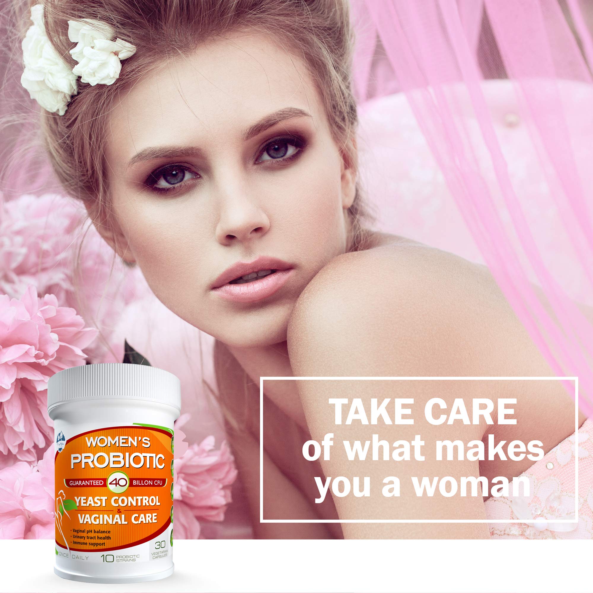 TAIGASEA Probiotics for Women, 40 Billion CFU, 10 Strains for Yeast Control, Vaginal and Urinary Tract Health TAIGASEAAu supplements