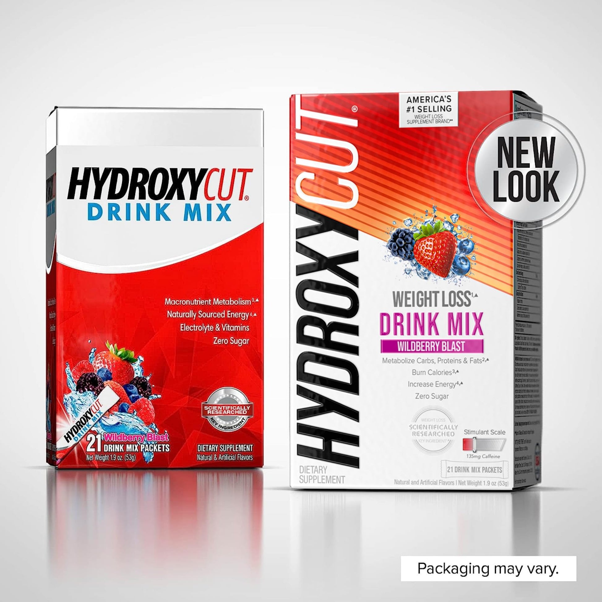 Hydroxycut Drink Mix | Energy Drink Powder | Wildberry Blast, 21 Packets, 2 Packs HydroxycutAu supplements