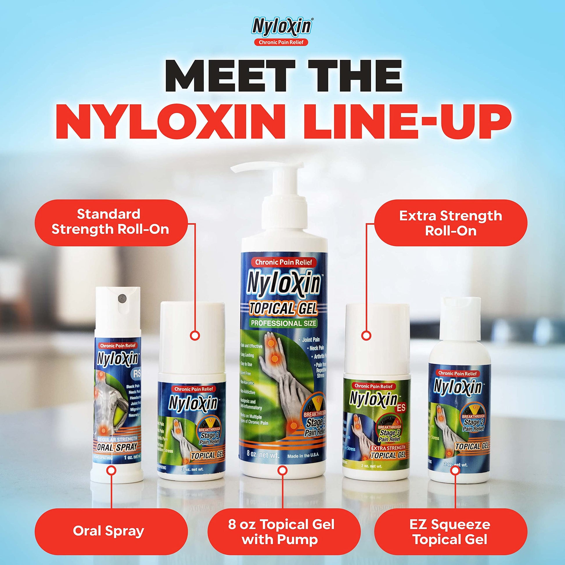 Nyloxin Easy Squeeze Bottle Arthritis Pain Relief Gel, Back Pain Relief, Neuropathy Pain Relief, Nerve Pain Relief, Knee Pain Relief, Foot Pain Relief, Muscle Pain Relief, Joint Pain Relief (2 oz) NyloxinAu supplements