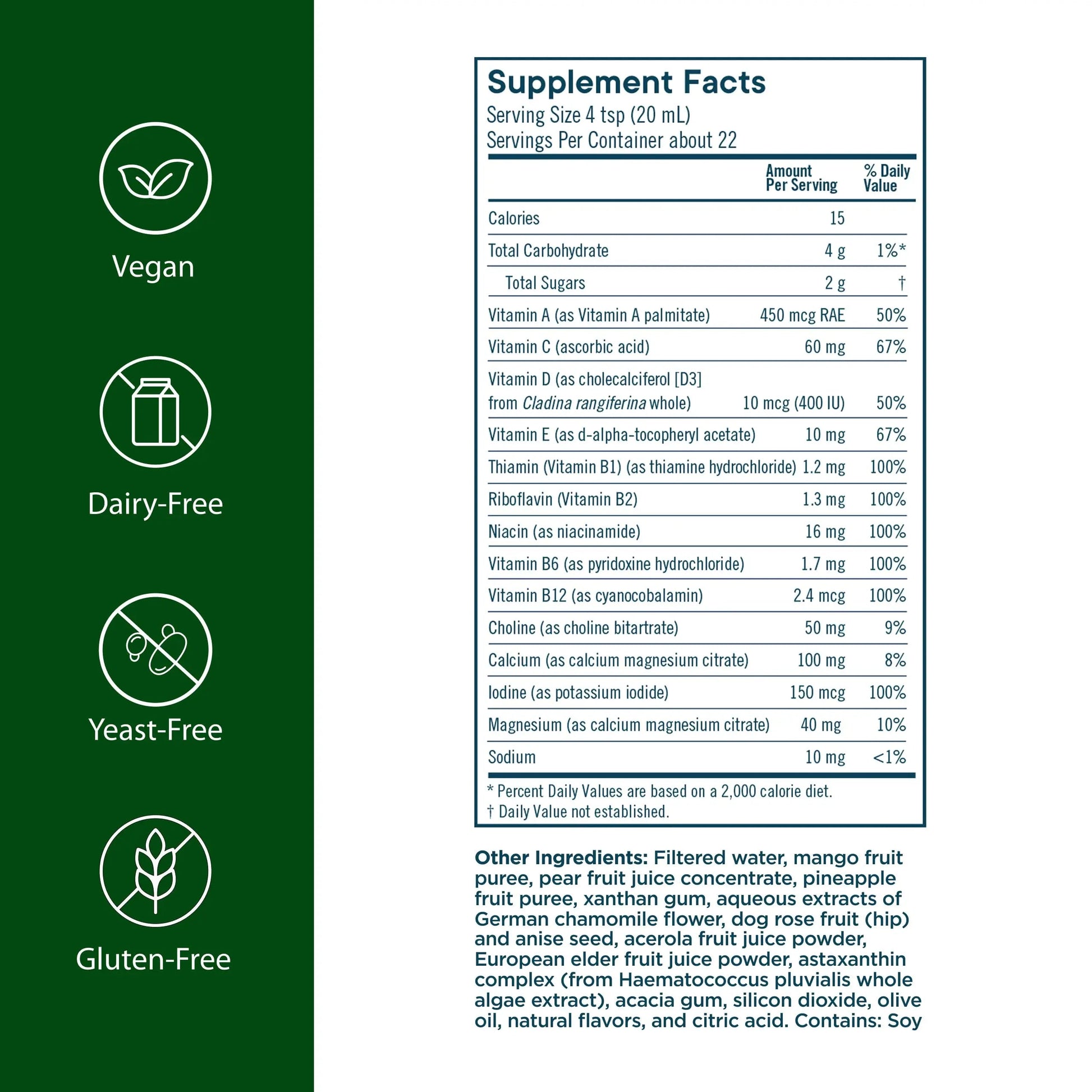 Flora - Daily Multi Essentials+, Liquid Multivitamin Formula, 13 Essential Vitamins & Minerals, 15 Fl Oz FloraAu supplements