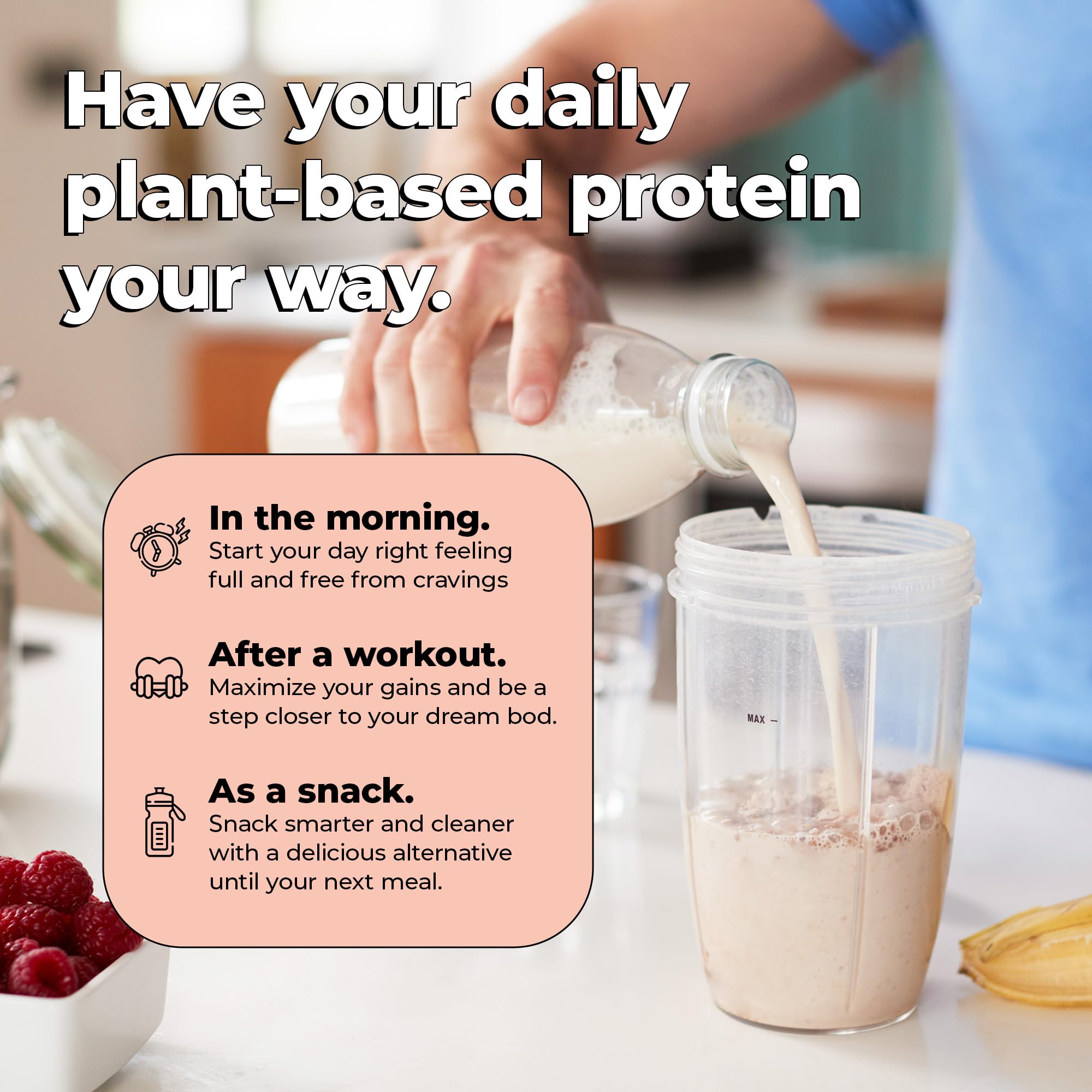 Future Kind Vegan Protein Powder, Vanilla, Pea Plant Protein for Lean Muscle with Iron & Fiber, Whey-Free, Sugar-Free, Soy-Free, Non-Dairy (34 Servings) Future KindAu supplements
