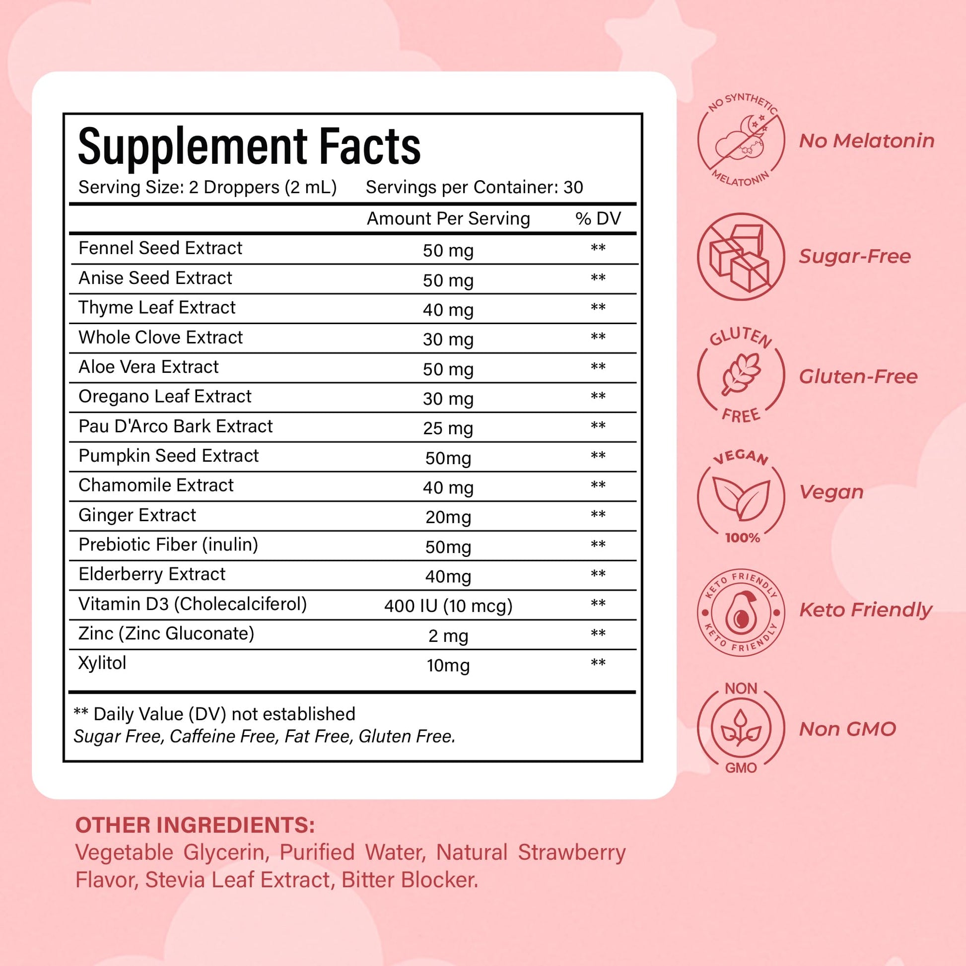NutraPeaks Kids Liquid Botanical Drops – Natural Blend with Prebiotics, Chamomile, Ginger & Elderberry – Sugar-Free, Alcohol-Free, Non-GMO – 2 fl oz NutraPeaksAu supplements