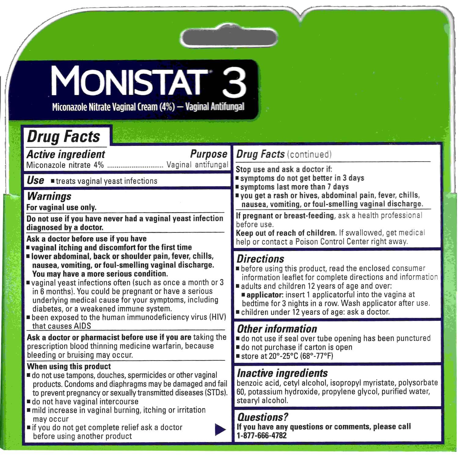 Monistat 3 Cream, 3-Day Treatment for Women: 1x Reusable Applicator & 1x 25g External Anti-Itch Cream Bundle (Pack of 2) MonistatAu supplements