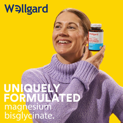 Wellgard Magnesium Glycinate, Mag 1200, High Strength Magnesium Bisglycinate WellgardUS supplements