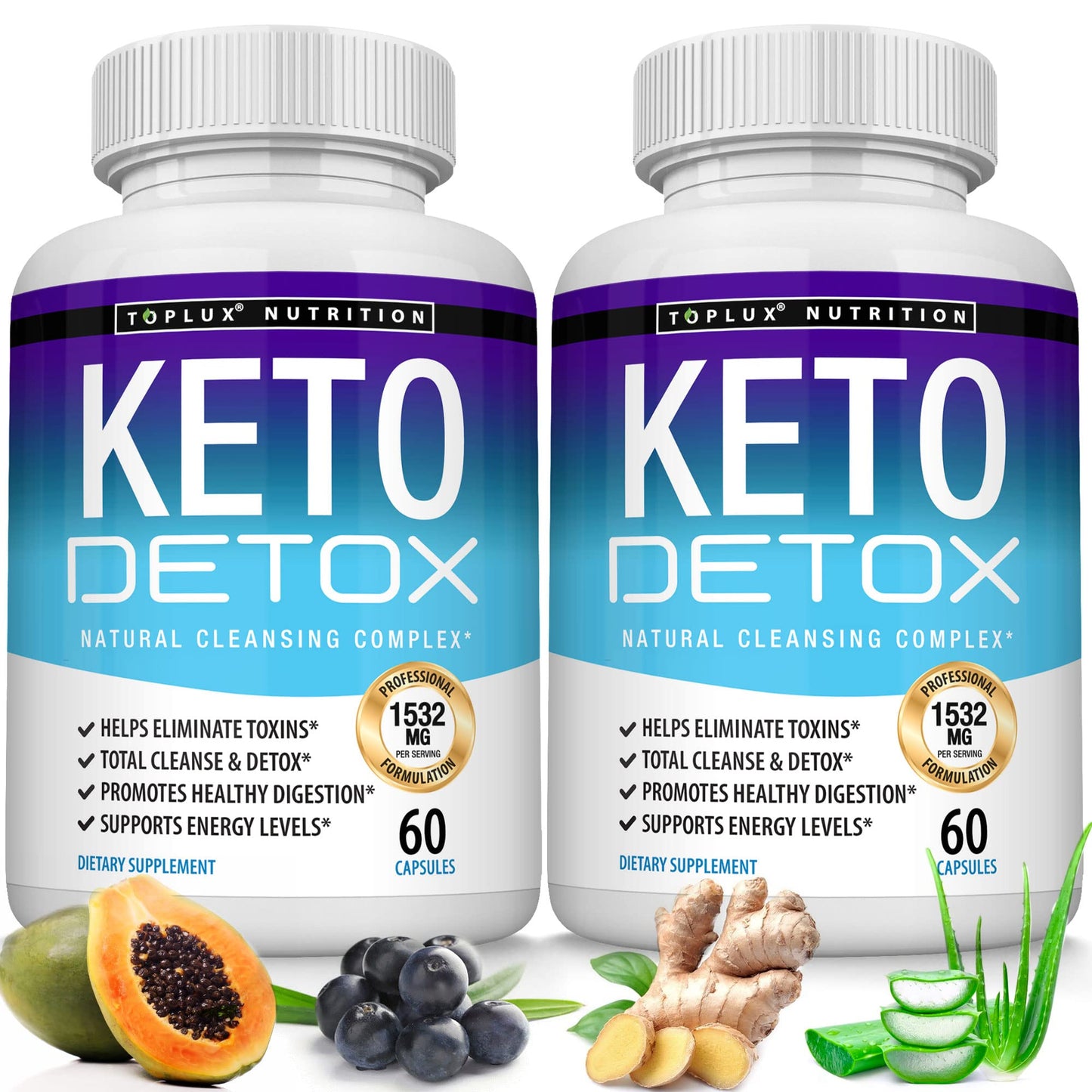 Toplux Keto Detox Pills Advanced Cleansing Extract – 1532 Mg Natural Acai Colon TopluxUS supplements