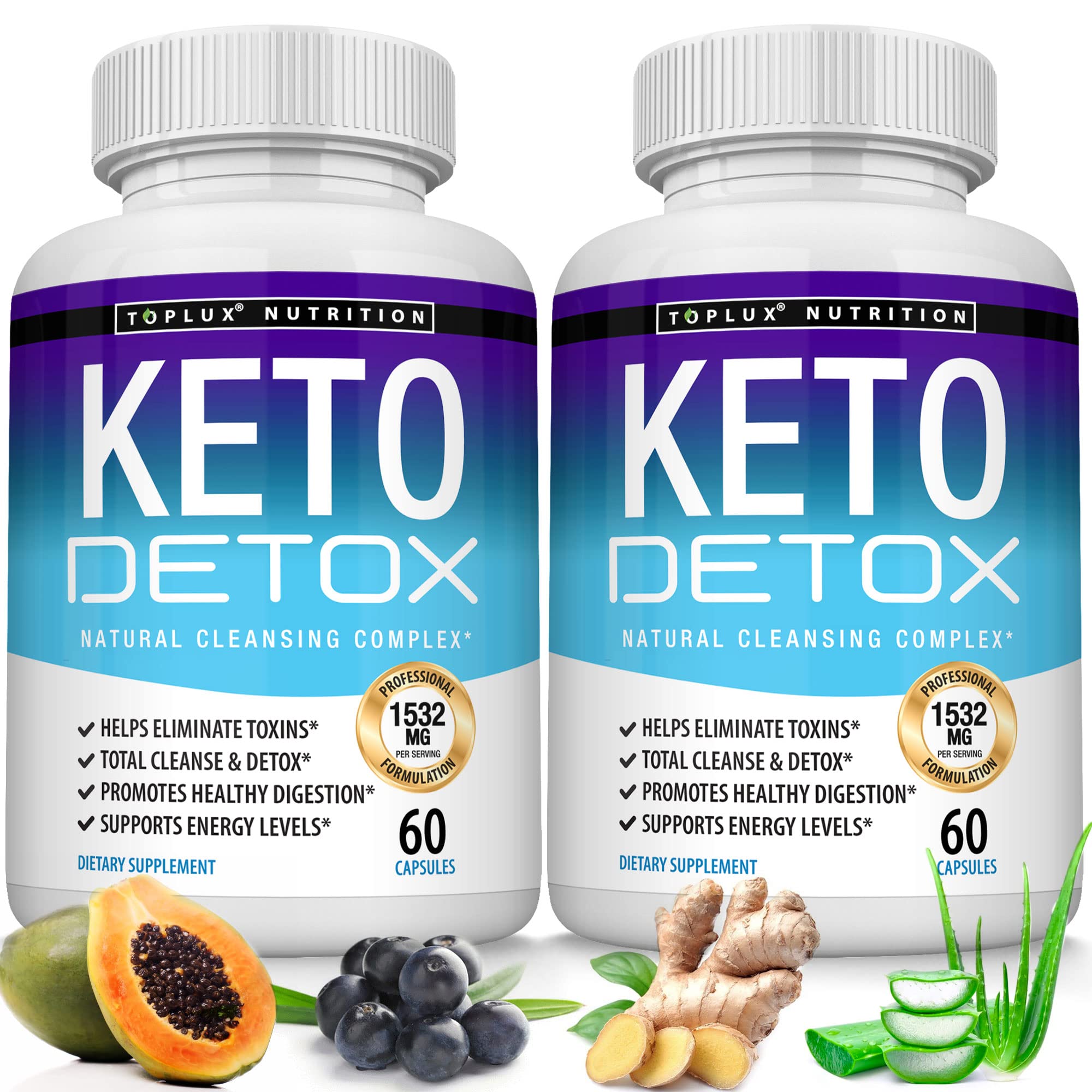 Toplux Keto Detox Pills Advanced Cleansing Extract – 1532 Mg Natural Acai Colon TopluxUS supplements