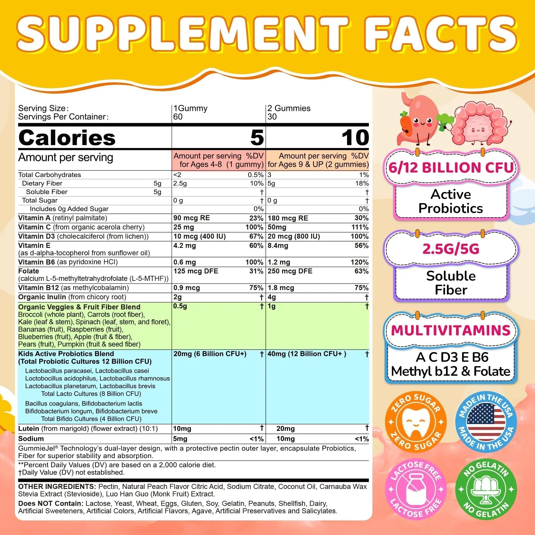 NEVISS Multivitamin for Men & Probiotics for Kids Teen + Veggie & Fruit Fiber Gummies NEVISSAu supplements