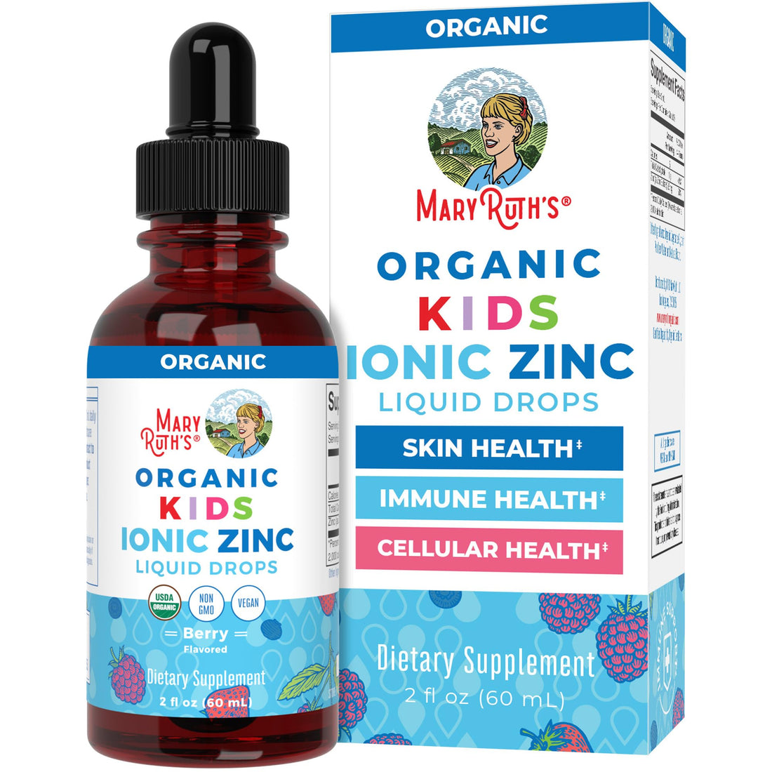 MaryRuth Organics Zinc Supplement for Immune Support, Immune Support Supplement for Kids, Ages 4-13, Zinc Sulfate, Vegan, USDA Organic, Glycerin Based, 2 Fl Oz MARYRUTH'SUS supplements