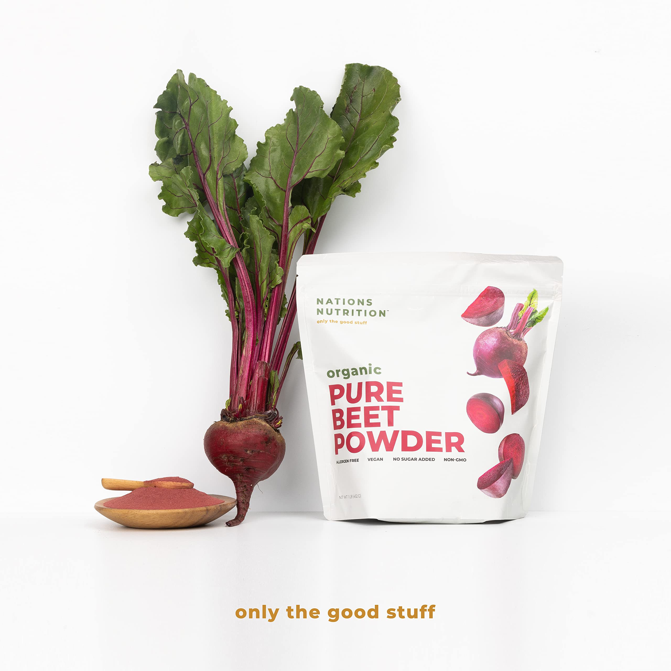 Nations Nutrition Pure Beet Root Powder Organic - Nitric Oxide Circulation Superfood Nations NutritionAu supplements