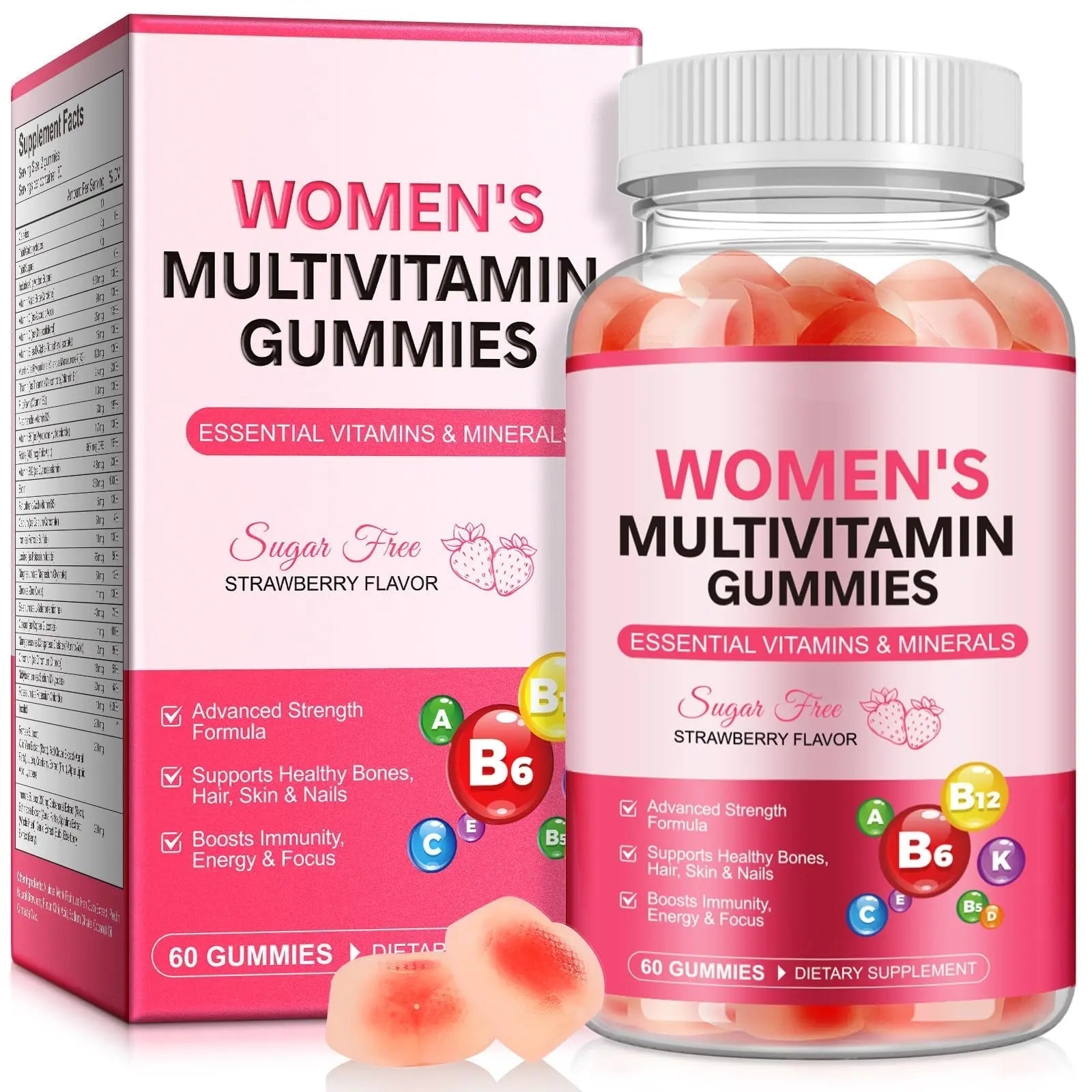 DCTTVHVD Multivitamin Gummies for Women, Natural Multi Vitamins, Boosts Immunity, Energy & Focus, Womens Daily Multivitamin Gummy DCTTVHVDAu supplements