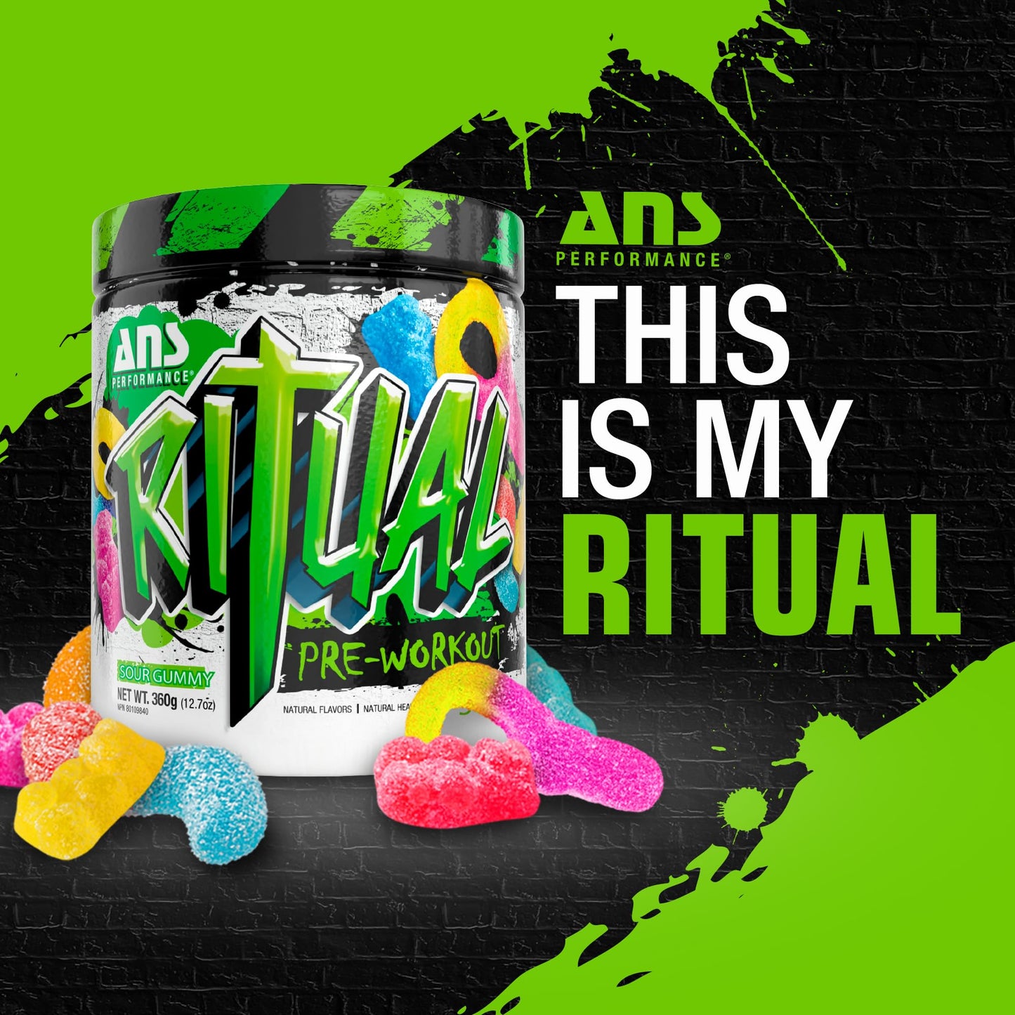 ANS Performance Ritual Pre Workout (30 Servings, 12.7 oz) - Complete Preworkout Formula ANS PerformanceUS supplements