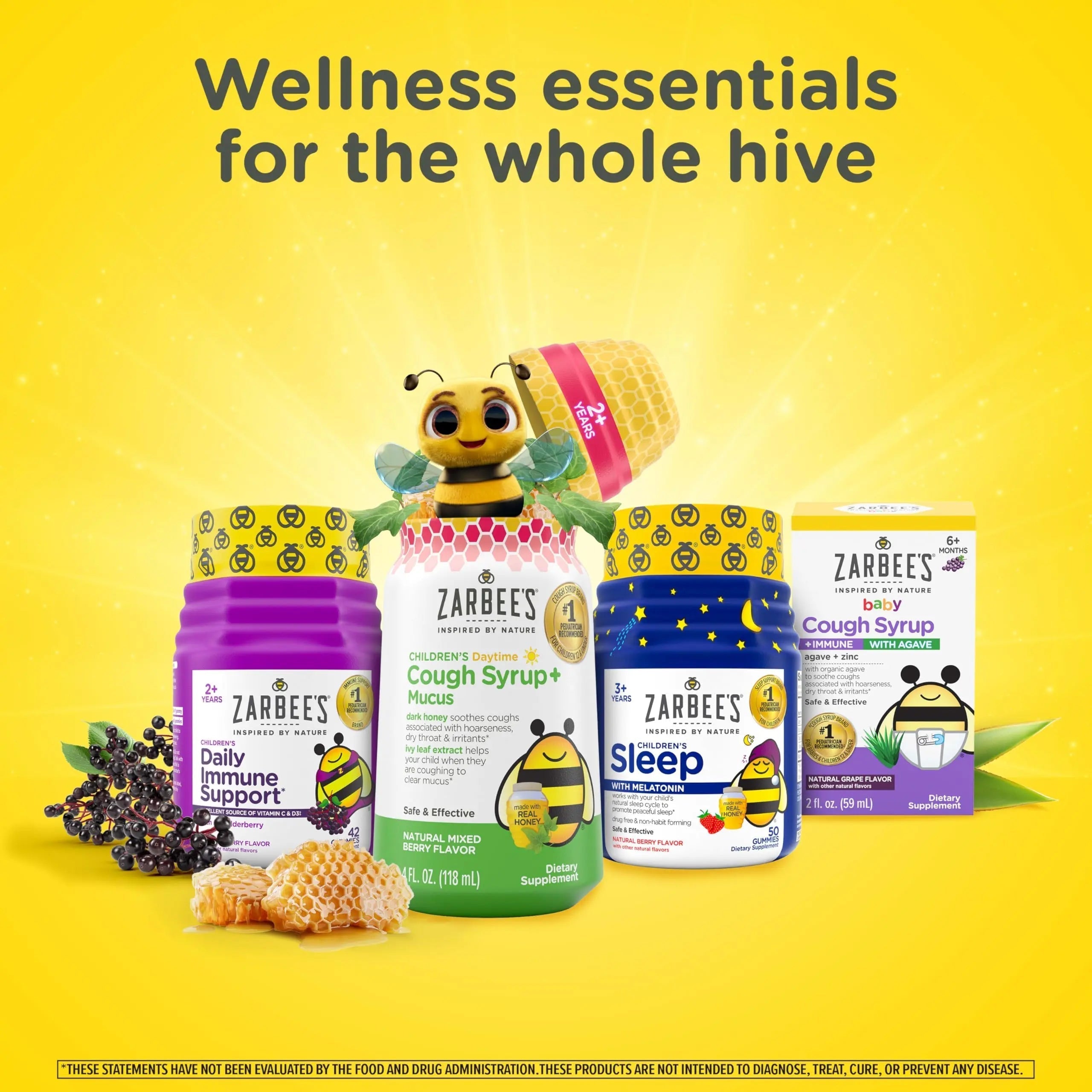 Zarbee's Kid's Complete Multivitamin + Probiotic Gummies with Vitamins A B C D E & zinc for Digestive Health Easy To Chew Kids Daily Multivitamin Gummies Natural Fruit 70 Count Zarbee'sAu supplements