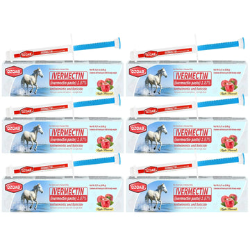 Ivermectin Horse Paste Dewormer , Horse Wormer Paste, Apple Flavor, 0.21 Ounces, 6 Pack QZQABAu supplements
