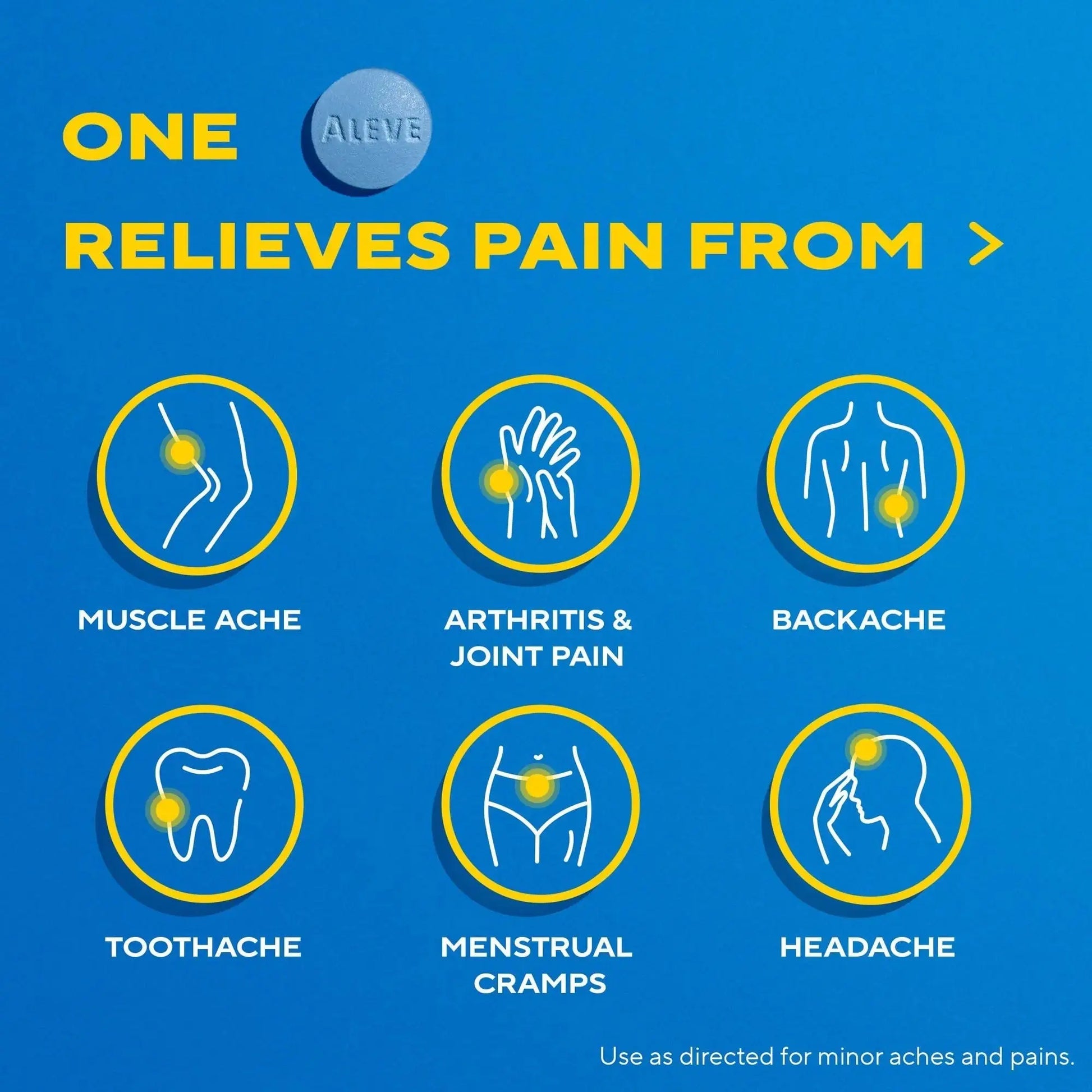 Aleve Pain Reliever & Fever Reducer Tablets, Naproxen Sodium, Headache, Back and Body Pain Relief Medicine, 270 Count AleveAu supplements