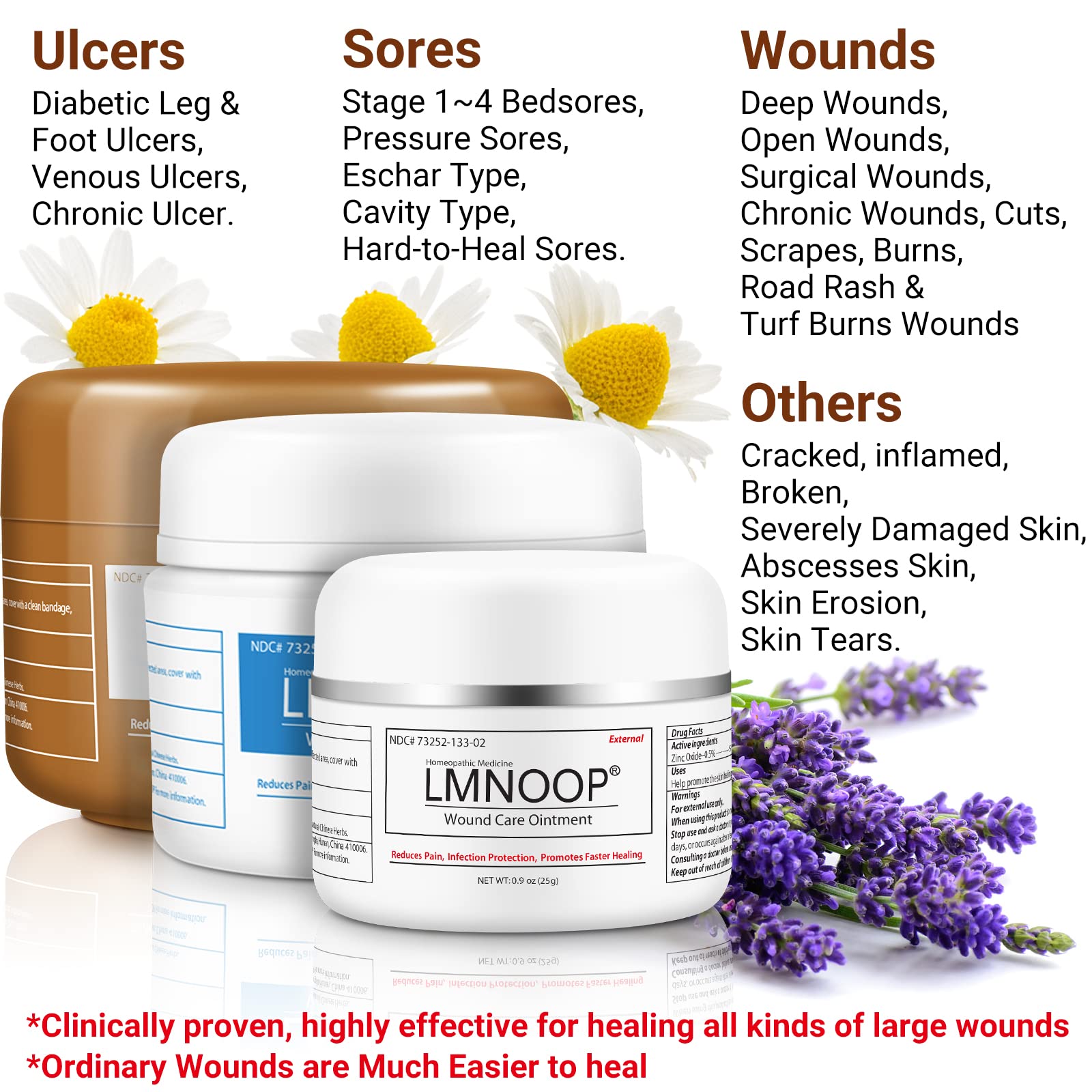 LMNOOP® Bed Sore Cream, Maximum Strength Wound Care Ointment for Infection Protection & Skin Repair LMNOOPAu supplements
