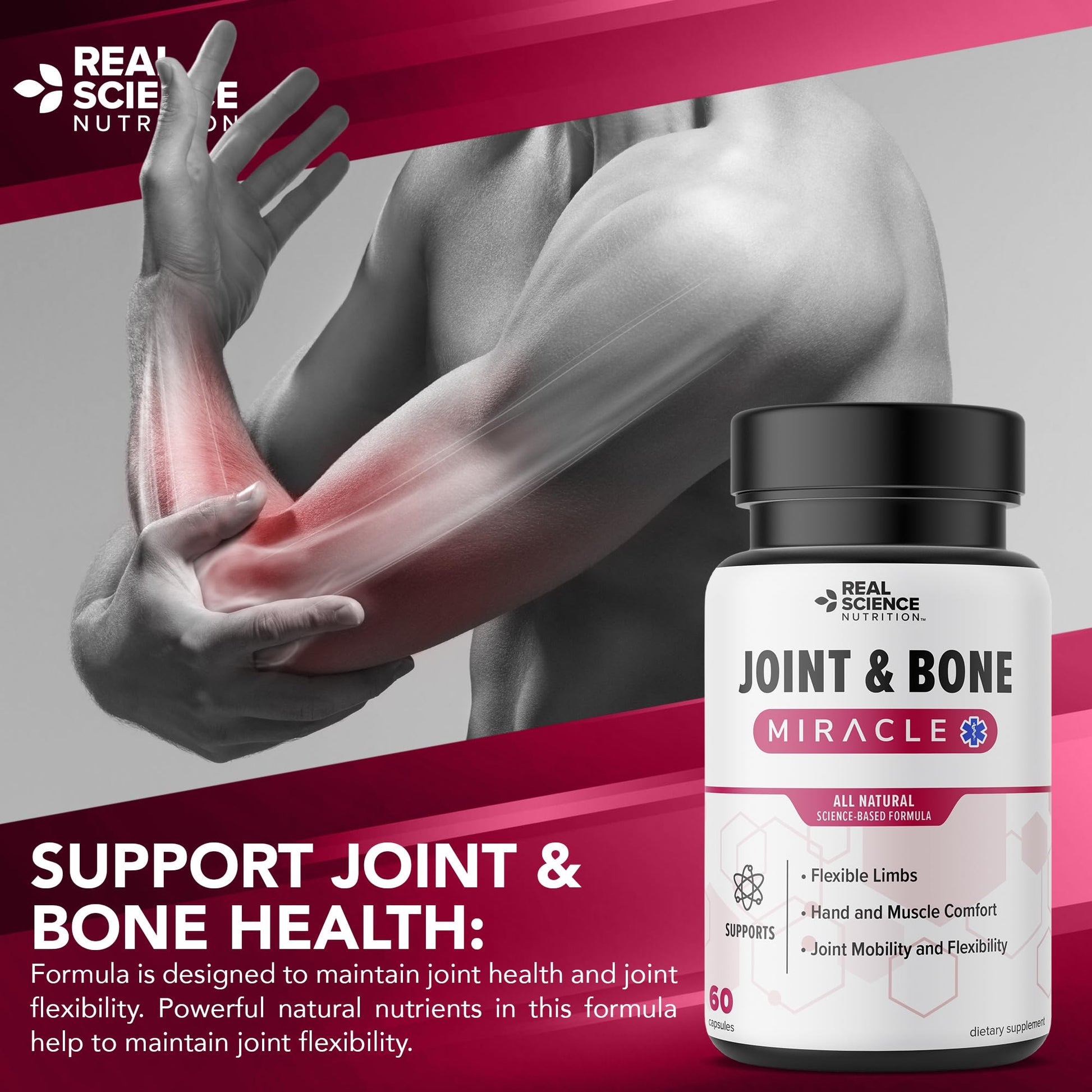 Real Science Nutrition Offers Joint & Bone Miracle for Enhanced Joint Mobility and Alleviating Muscle Discomfort Real Science NutritionAu supplements