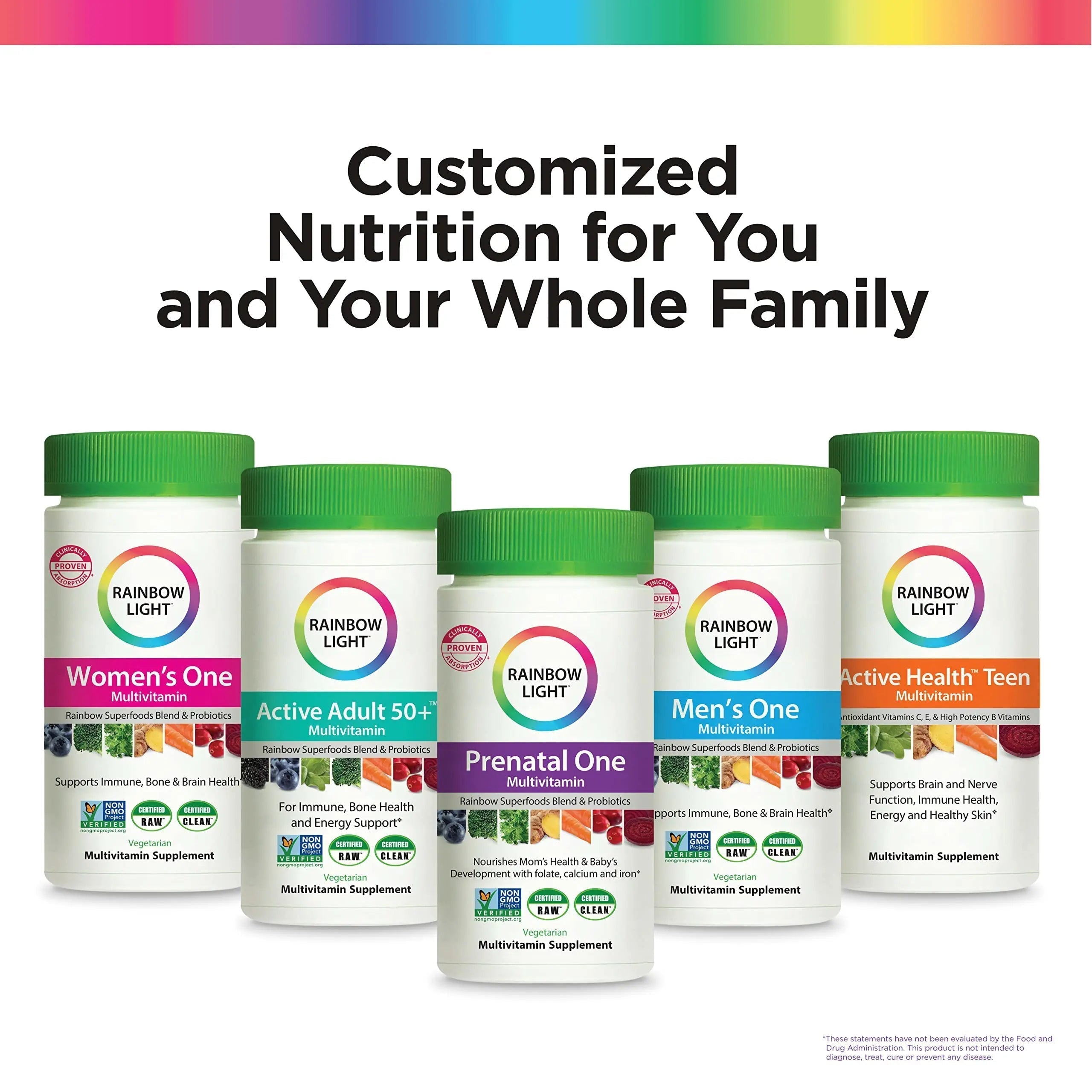 Rainbow Light Adult Multivitamin, Vitamins C & Zinc, B Complex & Choline, Calcium & Vitamin D Supports Bone Health Rainbow LightAu supplements
