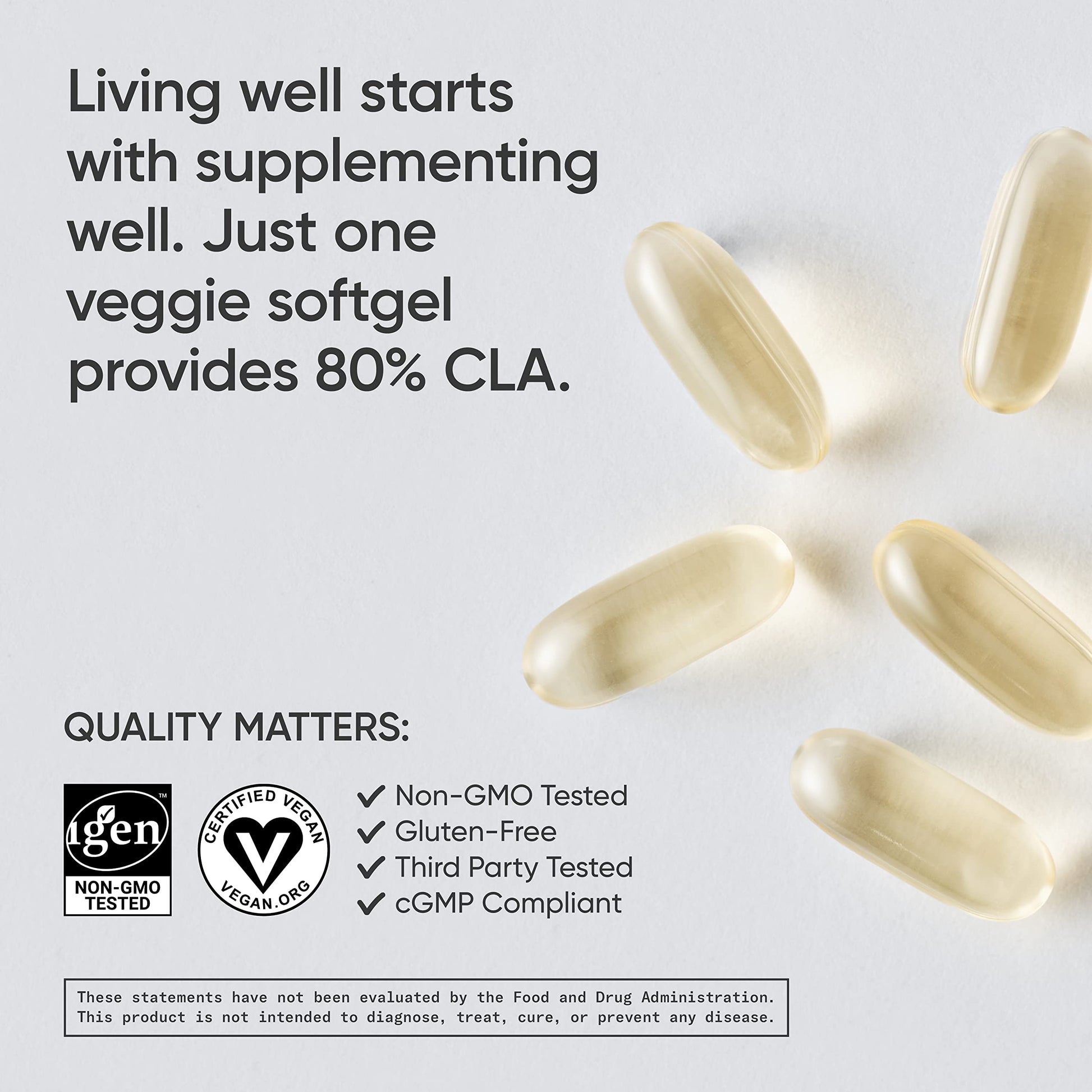 Sports Research Vegan CLA - 1250mg with Active Conjugated Linoleic Acid for Men Sports ResearchAu supplements