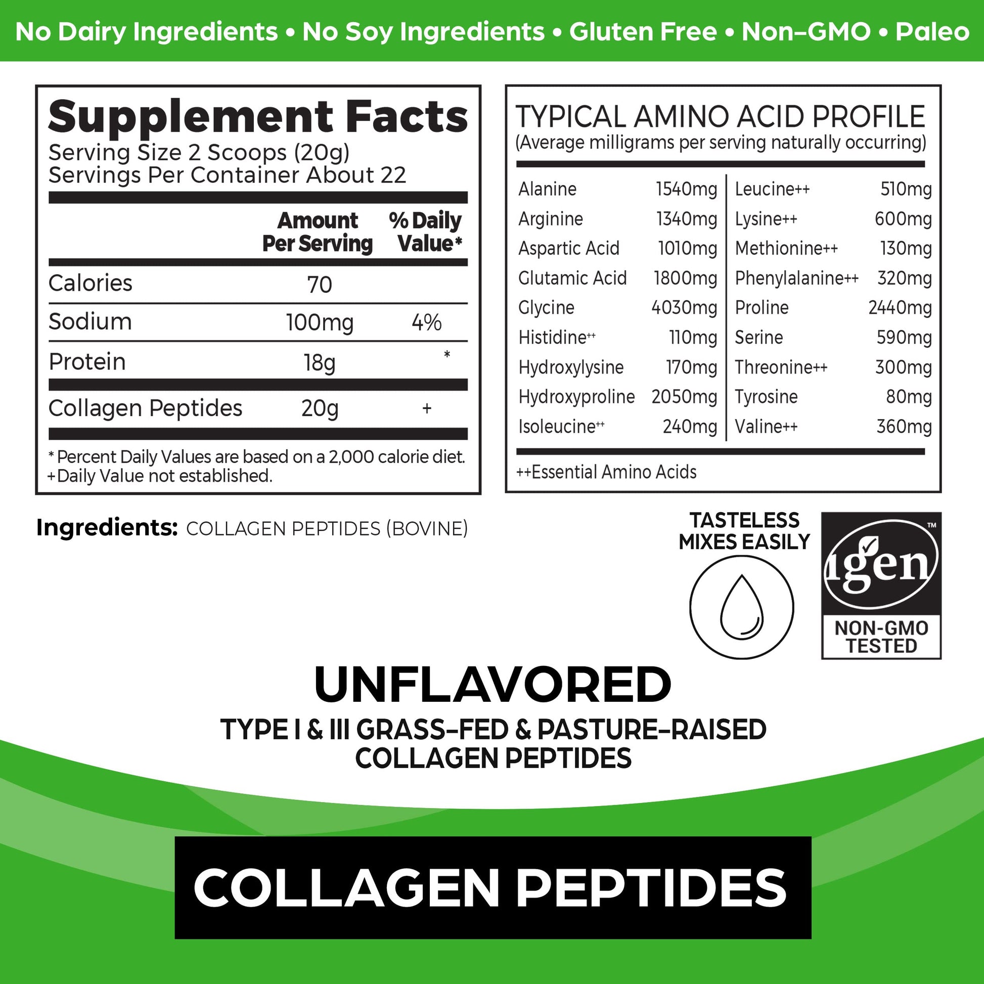 Orgain Hydrolyzed Collagen Peptides Powder, 20g Grass Fed Collagen - Hair, Skin, Nail OrgainAu supplements