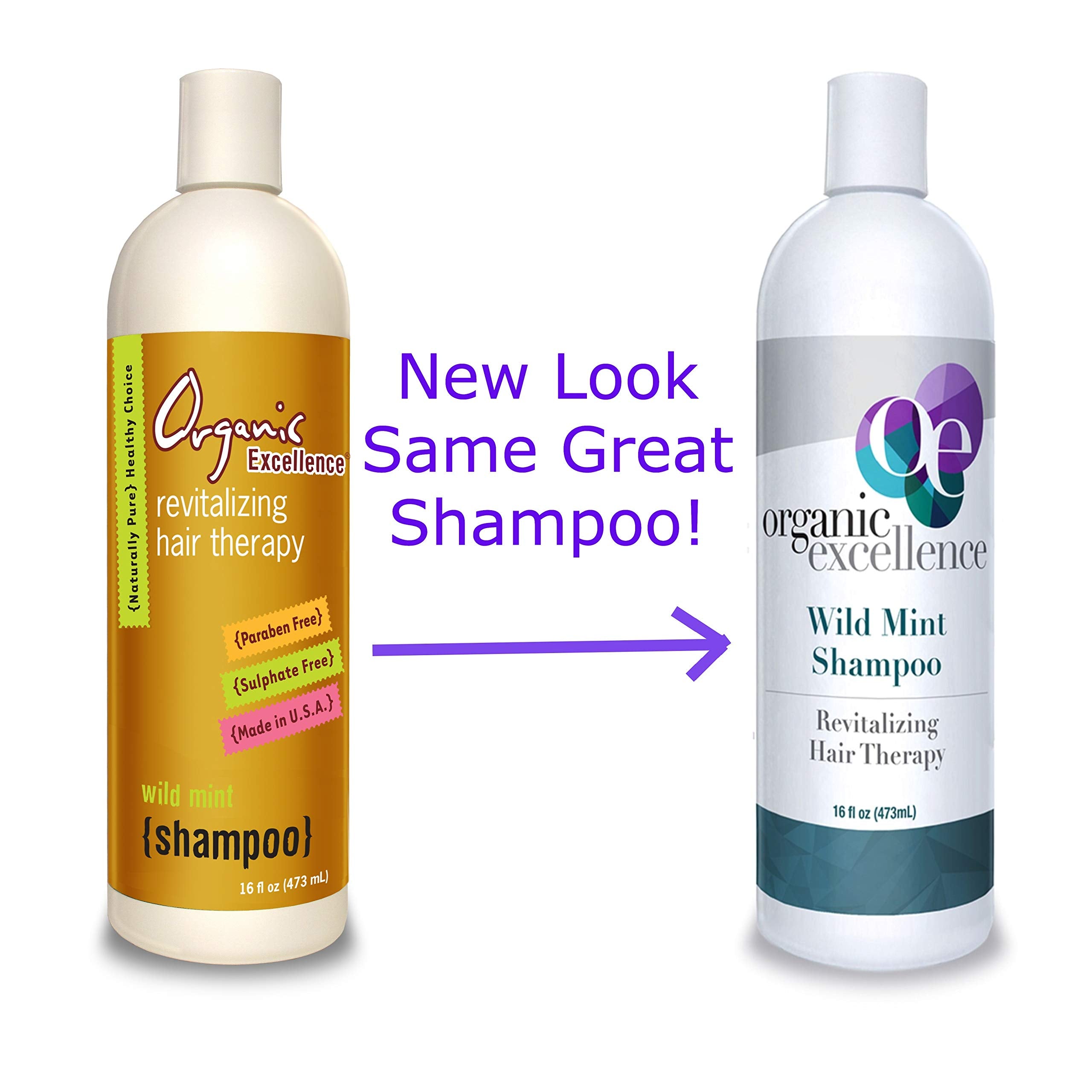 Organic Excellence Wild Mint Shampoo - 16 oz Organic ExcellenceAu supplements