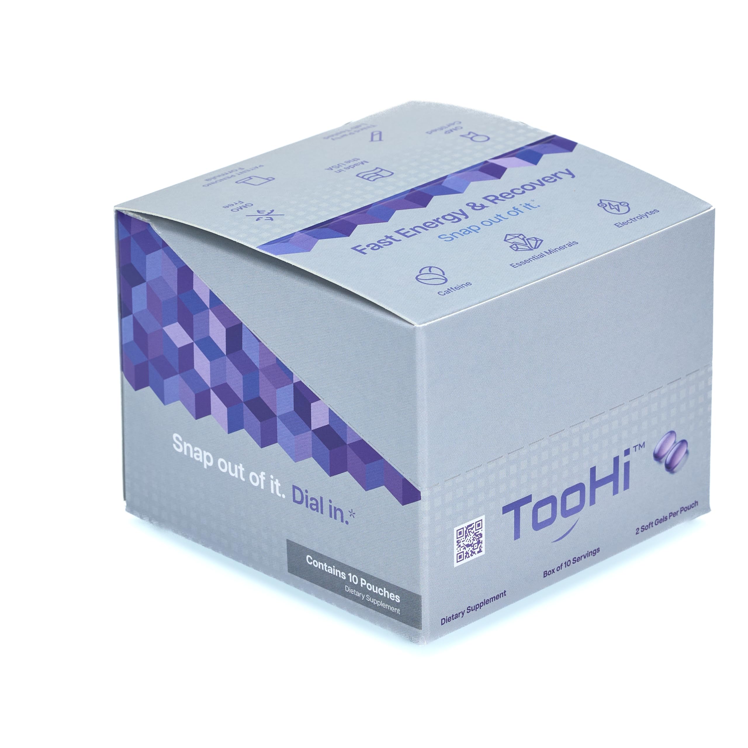 TooHi Reset Softgels - Proprietary Blend with Additional Caffeine (84mg), L-Theanine & Electrolytes | Patent Pending - 10 Doses TooHiAu supplements