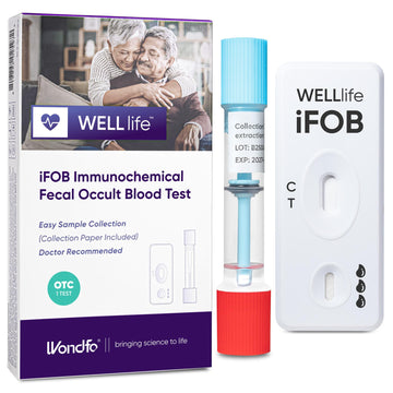 WELLlife iFOB Immunochemical Fecal Occult Blood Test, Colon Screening Test Kit Stool Test at Home Easy to Use, 1 Test Detect Hidden Blood in 10 Minutes FOB Test for Home WELL LIFEAu supplements