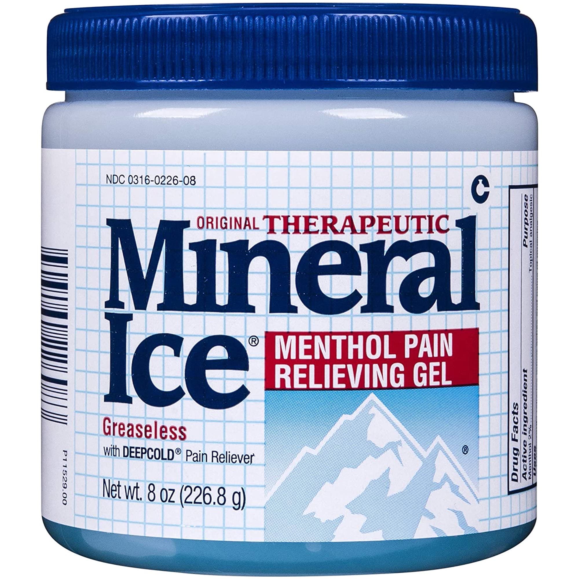 Mineral Ice Pain Relieving Gel - 8 oz, Pack of 4 Mineral IceAu supplements