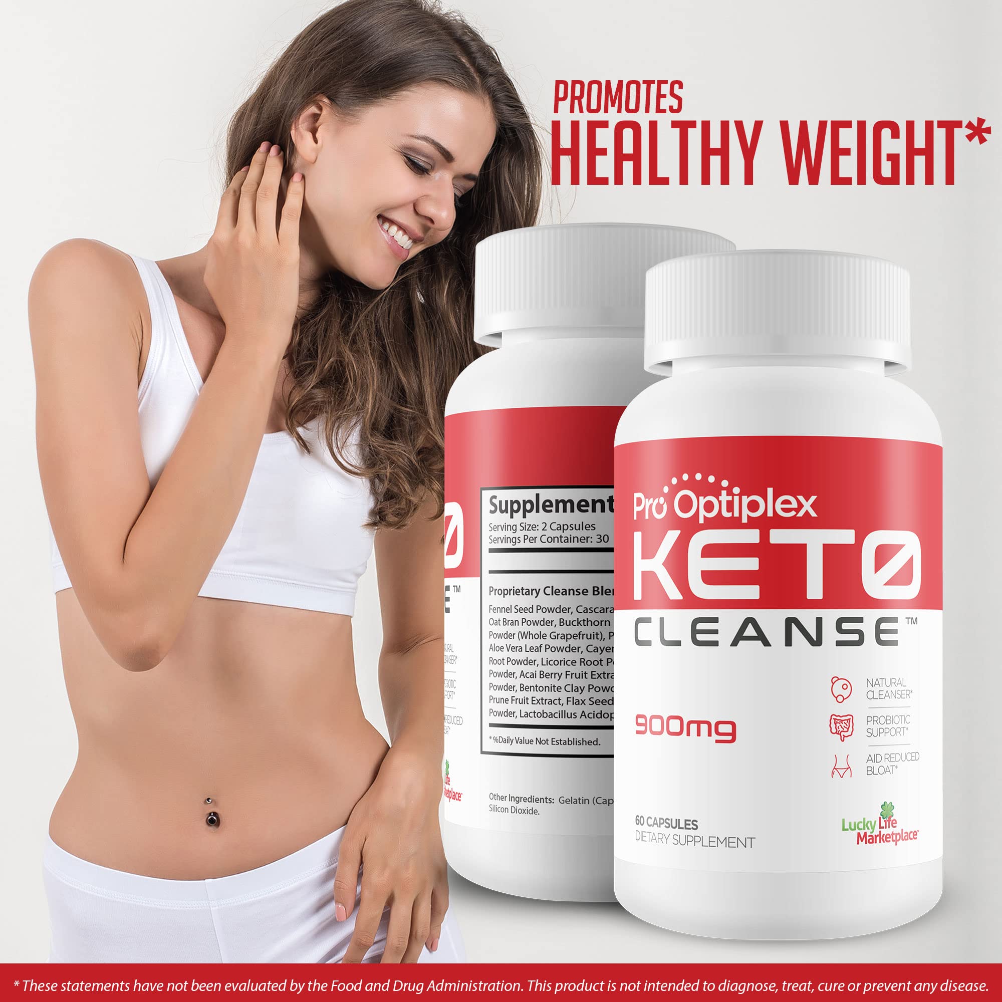 Pro Optiplex Keto Cleanse - Cleanse & Detox Naturally - Herbal Keto Cleanse with Probiotic healthsupps.co.ukUS supplements