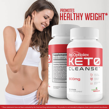 Pro Optiplex Keto Cleanse - Cleanse & Detox Naturally - Herbal Keto Cleanse with Probiotic healthsupps.co.ukUS supplements