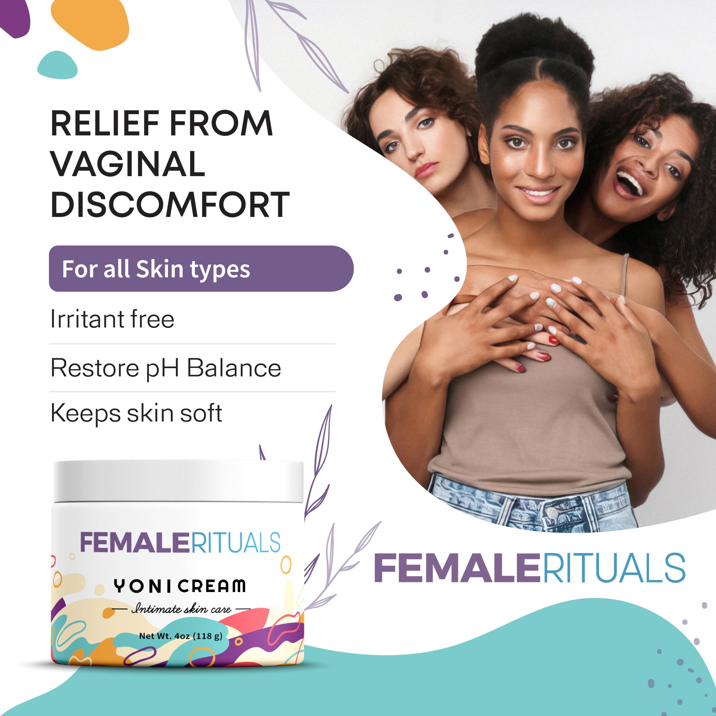FEMALE RITUALS Vulva Moisturizing Cream - Vulva Care Balm - Clinically Tested Vaginal Moisturizer FEMALE RITUALSAu supplements