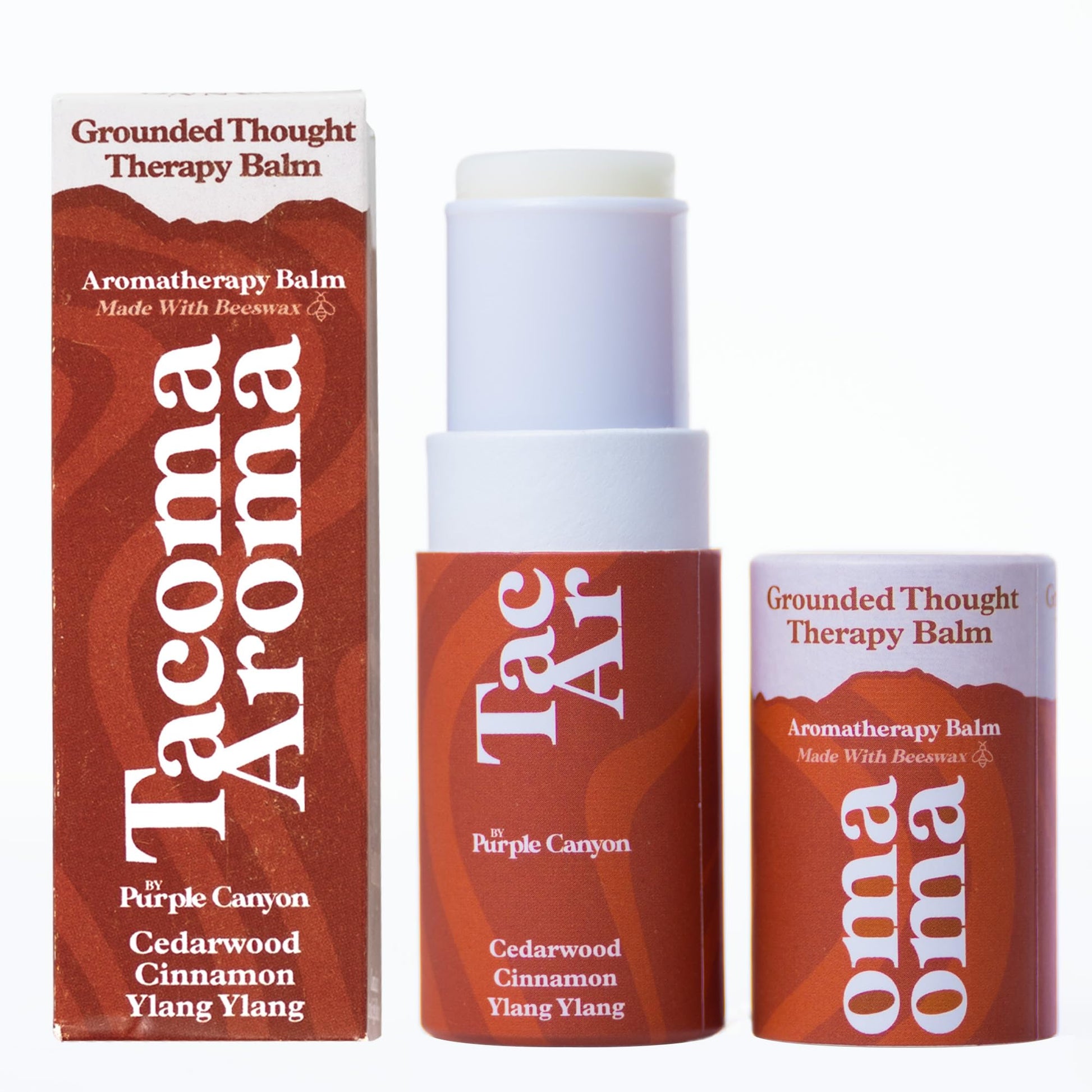 Essential Oils Balm Stick | Grounded Thought Aromatherapy Balm | All Natural Body Balm PURPLE CANYONAu supplements
