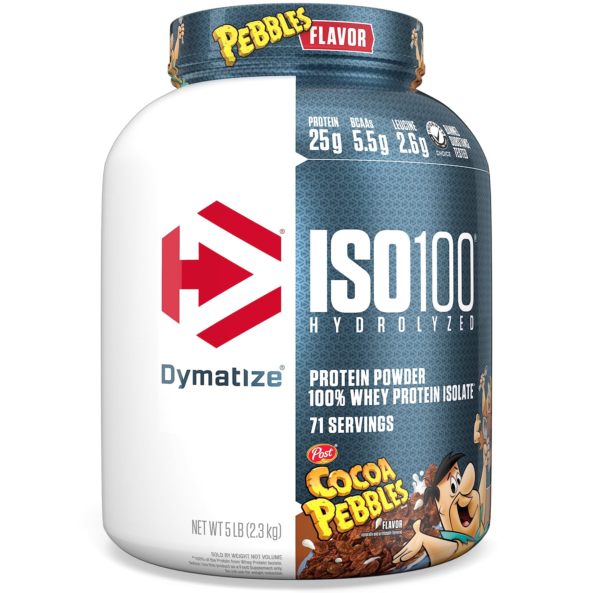 Dymatize ISO100 Hydrolyzed Protein Powder, 100% Whey Isolate, 25g of Protein, 5.5g DymatizeUS supplements