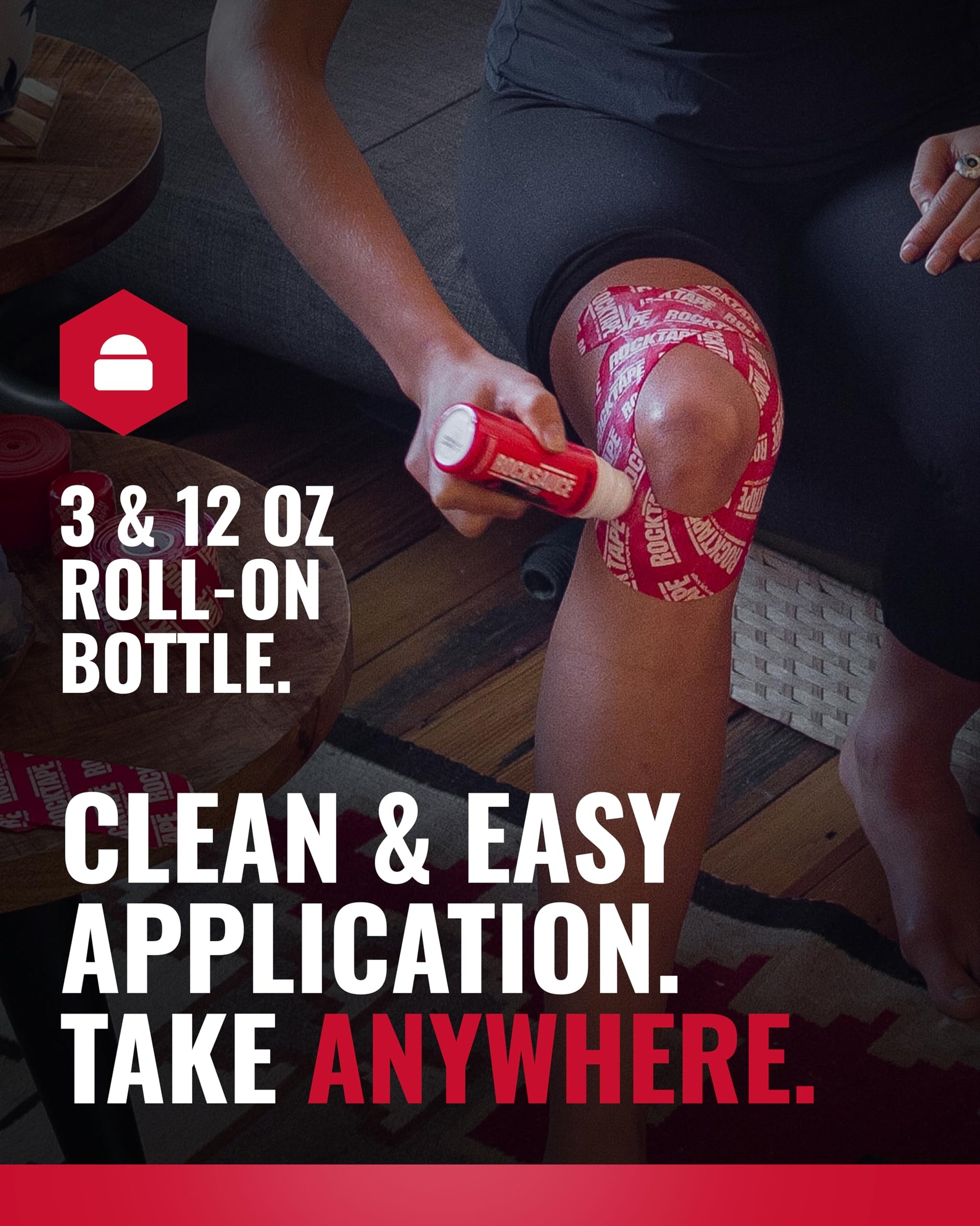 RockSauce Fire, 3 oz Roll-On - Easy to use Pain Relief Cream - Capsaicin & Menthol Formula Relieves Muscle & Joint Pain - Works w/ RockTape - No-Mess Applicator - Dye-Free, Won't Stain Clothes RockTapeAu supplements