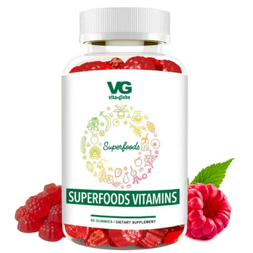 VITA GLOBE Superfood Gummy Vitamins – Immune Health & Antioxidant Support – Daily Wellness Gummies for Adults & Kids – Vegan VITA GLOBEAu supplements