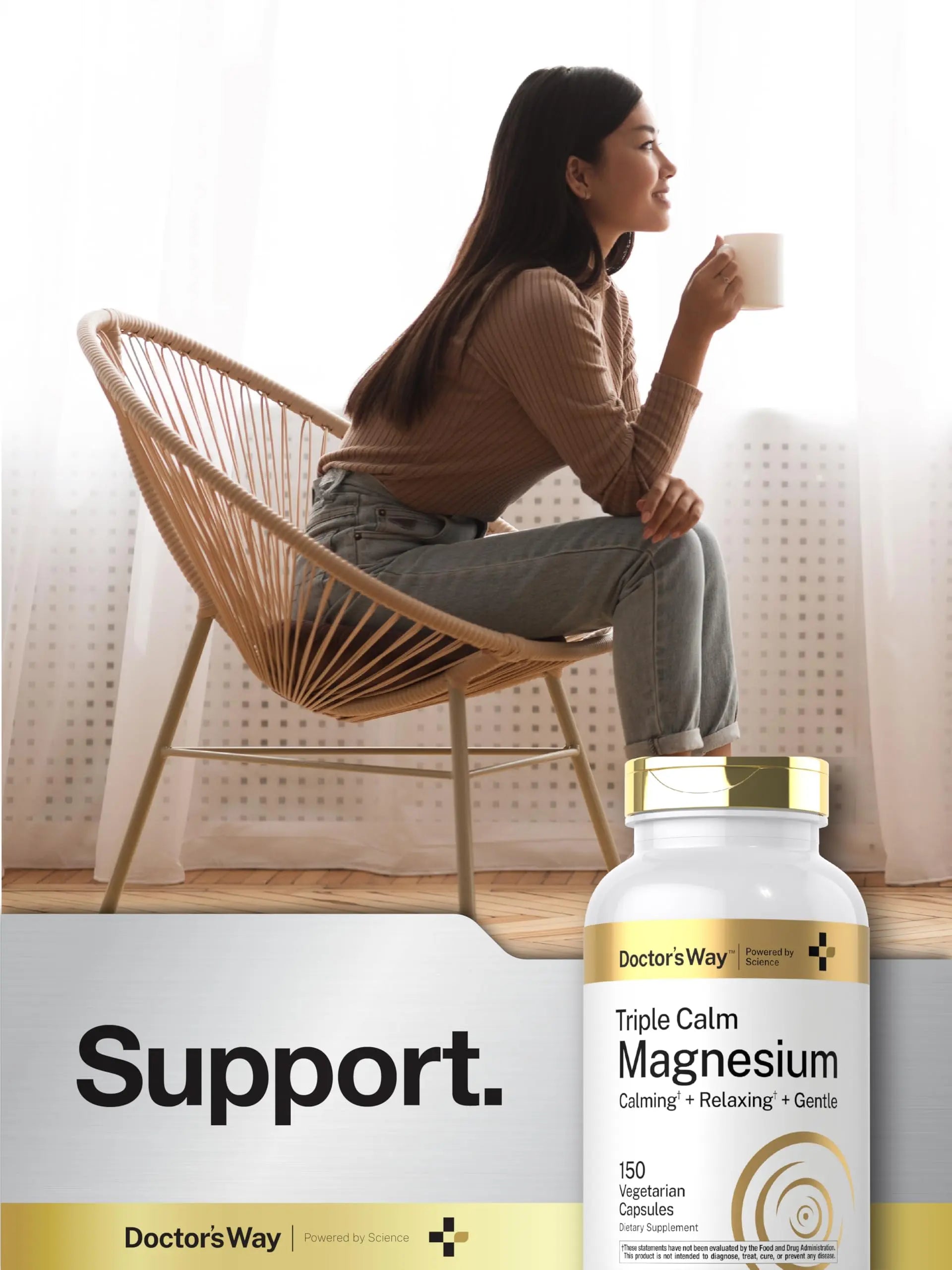 Doctor's Way Triple Magnesium Complex | 150 Capsules | Citrate, Glycinate, & Malate Supplement | Vegetarian, Non-GMO, Gluten Free Formula Doctor's Waynz supplements