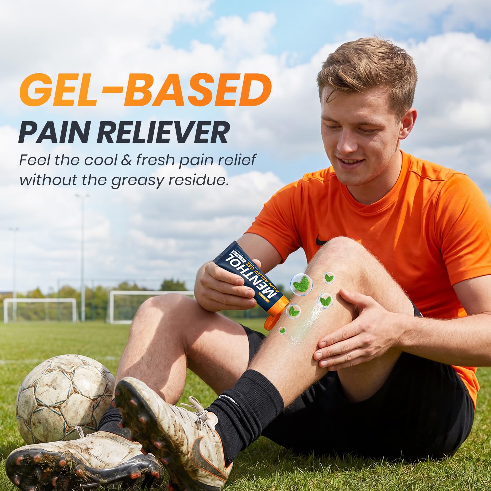 AVCOO 4% Menthol Pain Relief Gel, Cooling Sensation for Arthritis, Knees, Joint, Sore Muscle, Neck, Shoulder and Lower Back Pain Relief, Grease-Free Gel, 2 Packs (3 OZ Per Pack) AVCOOAu supplements
