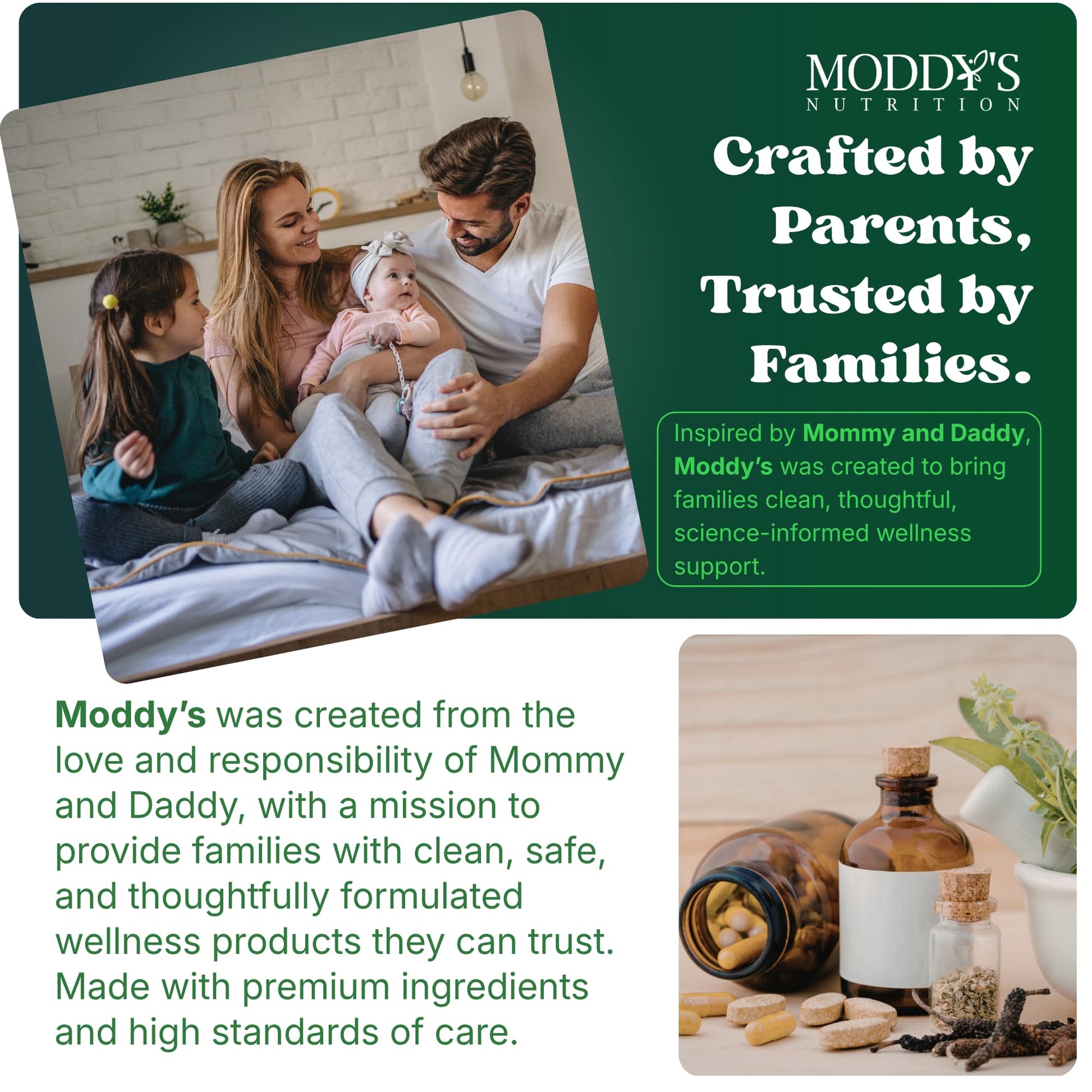 Moddy's Nutrition DreamHeight Growth Supplement for Kids & Teens, Bone, Immune & Sleep Support, Clinically Studied Formula, 120 Small Easy-to-Swallow Capsules Moddy's NutritionAu supplements