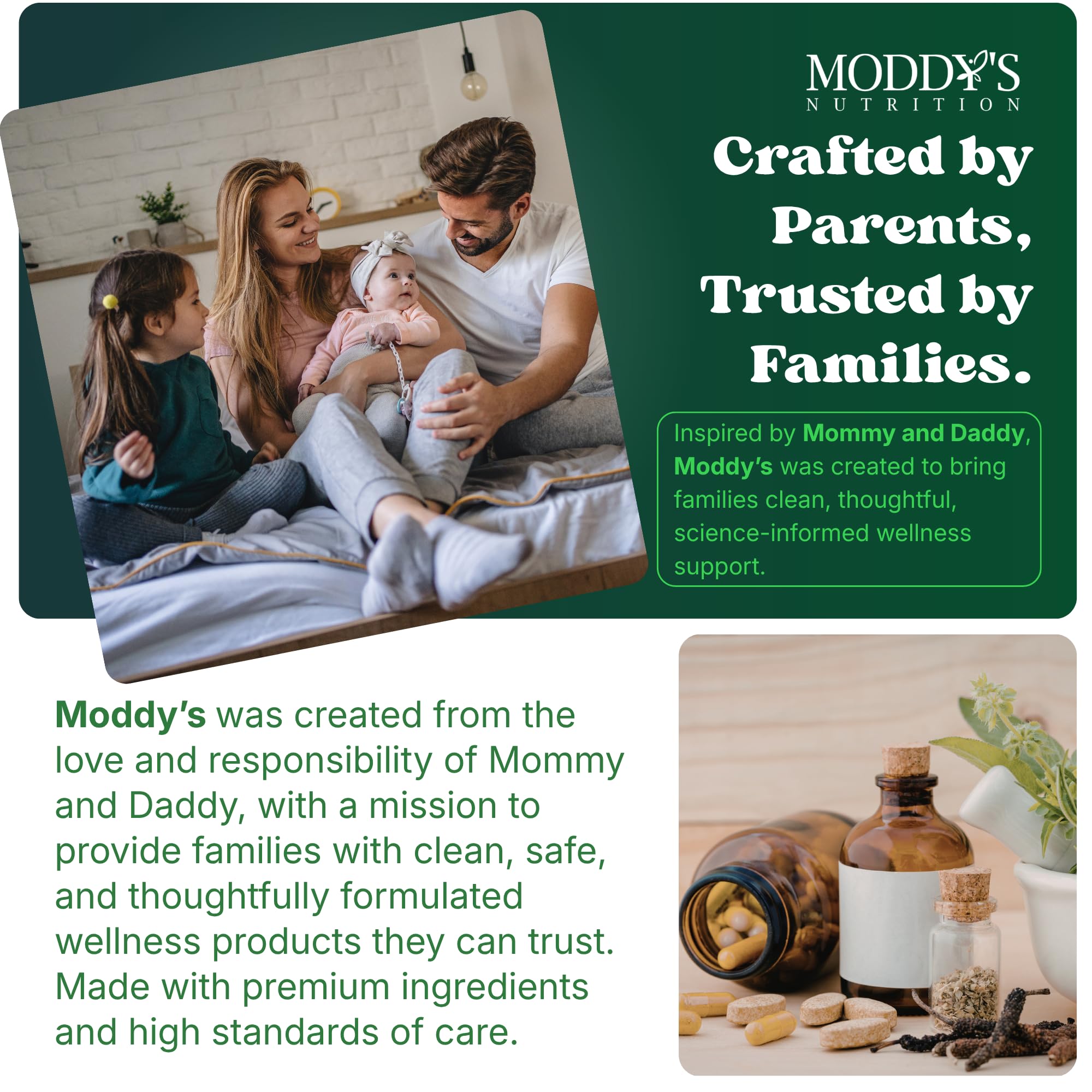 Moddy's Nutrition DreamHeight Growth Supplement for Kids & Teens, Bone, Immune & Sleep Support, Clinically Studied Formula, 120 Small Easy-to-Swallow Capsules Moddy's NutritionAu supplements