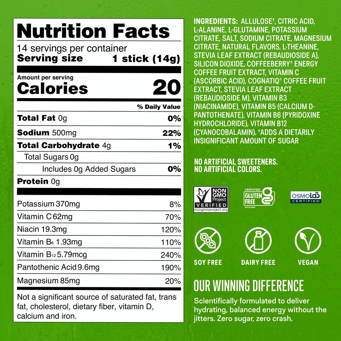 Liquid I.V.® Hydration Multiplier Sugar-Free + Energy - Blackberry Lemonade | Electrolyte Powder Drink Mix | 1 Pack (14 Servings) Liquid I.V.US supplements