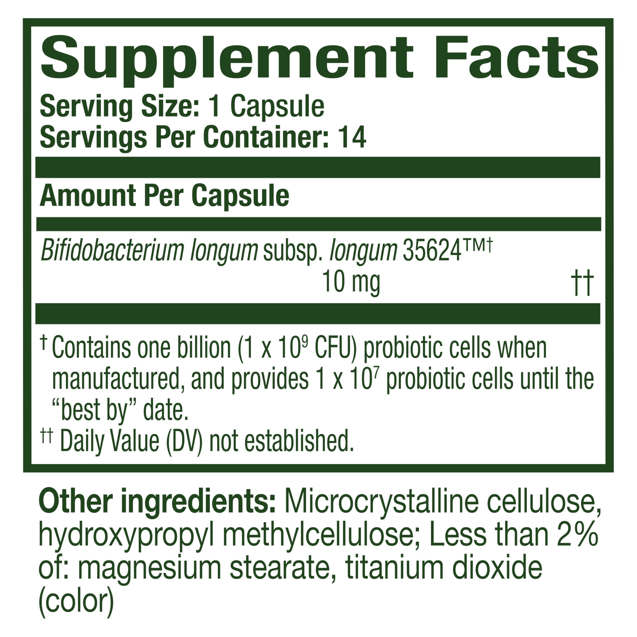 Align Probiotic, 24/7 Digestive Support*§, Probiotics for Women and Men, Probiotics for Digestive Health, Men and Womens Probiotic Capsules Help Relieve Occasional Bloating & Gas*, 14 Capsules AlignAu supplements