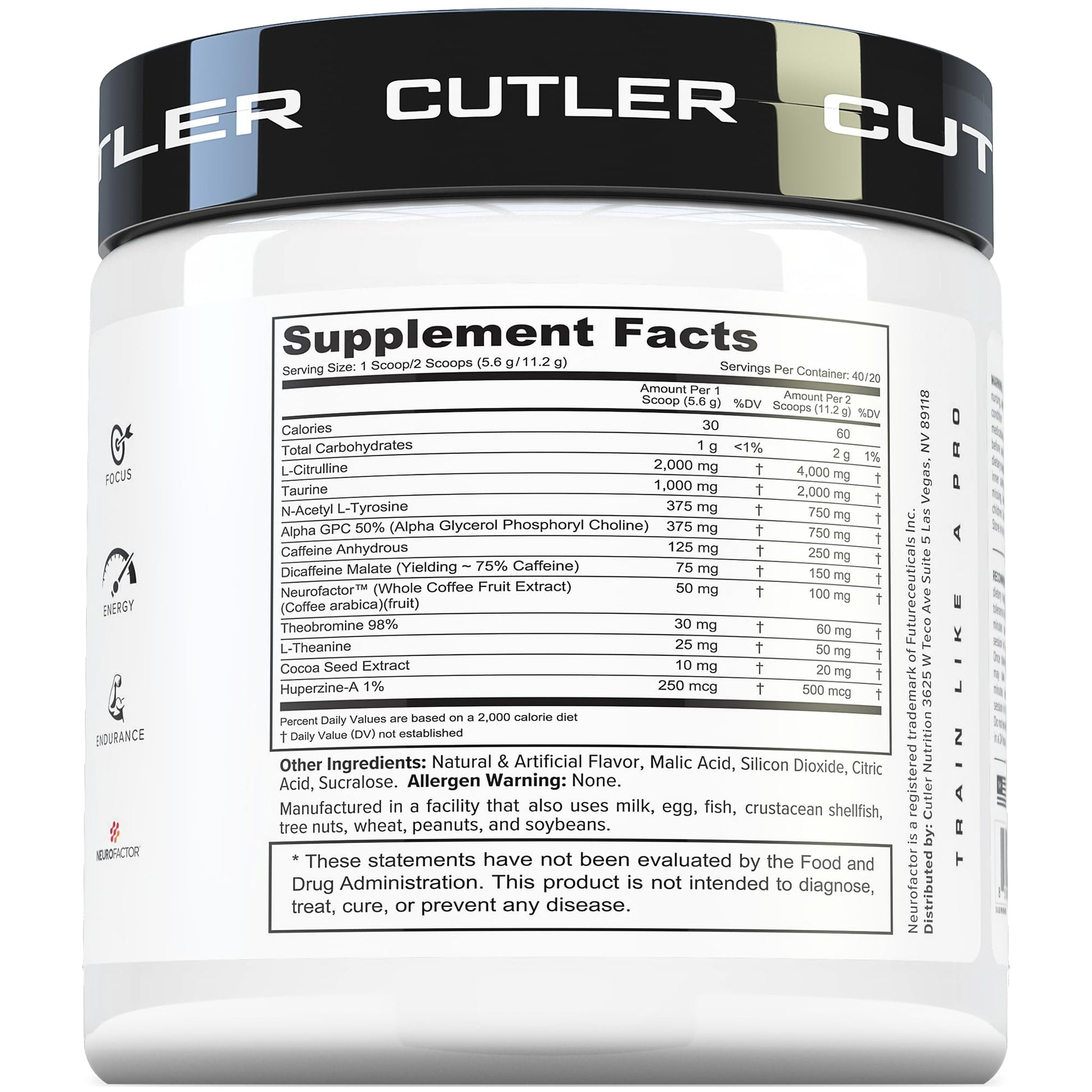 Prevail Pre Workout Powder with Nootropics: Pre Workout for Men and Women, Cutting Edge Energy and Focus Supplement with L Citrulline, Alpha GPC, L Tyrosine, Neurofactor | Peach Mango, 40 Servings Cutler NutritionAu supplements