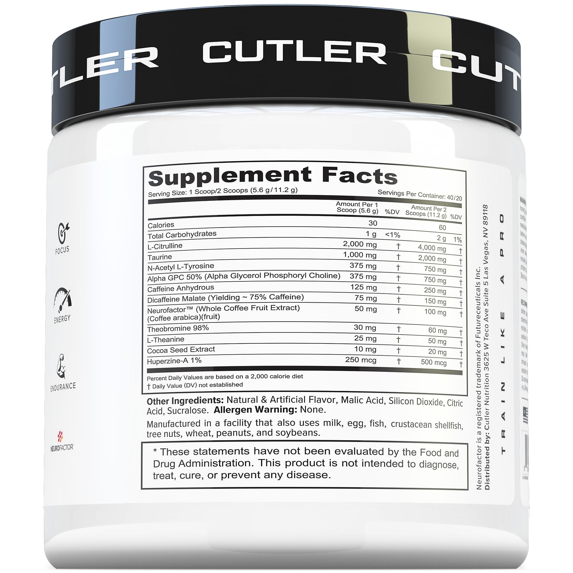 Prevail Pre Workout Powder with Nootropics: Pre Workout for Men and Women, Cutting Edge Energy and Focus Supplement with L Citrulline, Alpha GPC, L Tyrosine, Neurofactor | Peach Mango, 40 Servings Cutler NutritionAu supplements