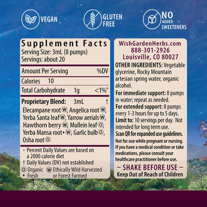 WishGarden Herbs Deep Lung & Bronchial Support - Natural Lung Support Supplement WishGardenUS supplements