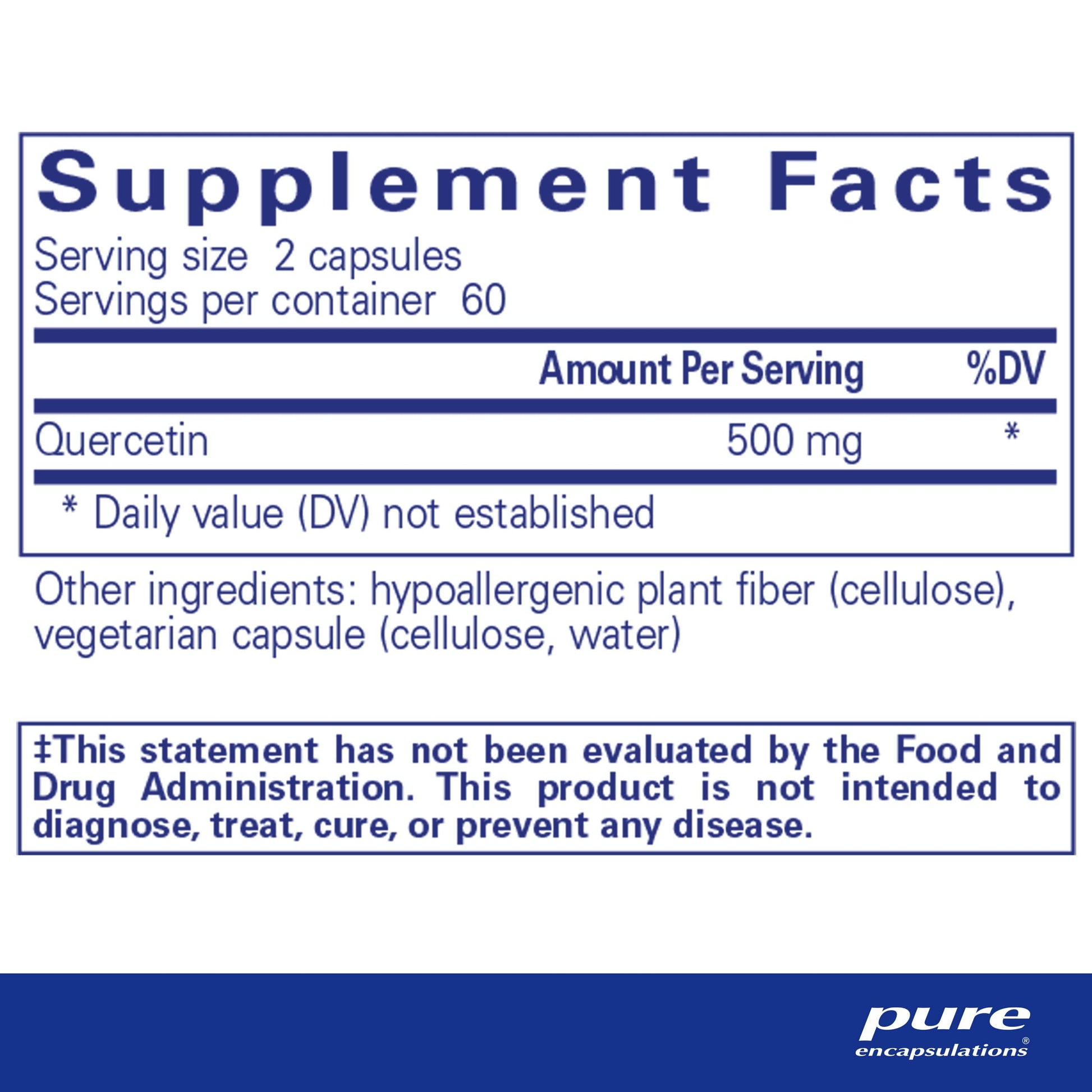 Pure Encapsulations Quercetin -  120 Capsules Pure EncapsulationsUS supplements
