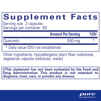 Pure Encapsulations Quercetin -  120 Capsules Pure EncapsulationsUS supplements