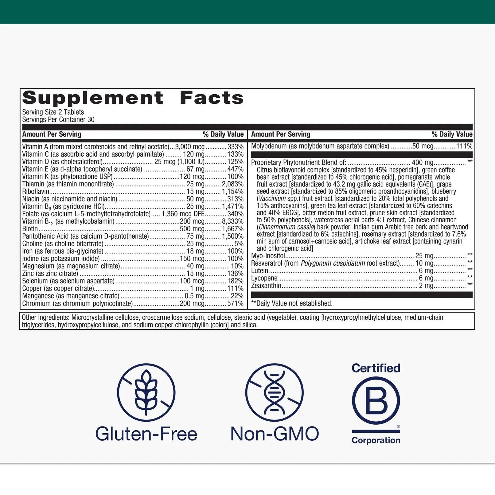 Metagenics PhytoMulti with Iron - Daily Multivitamin for Men & Women with Phytonutrients* - Methylfolate, Vitamins AK, Zinc & B6 MetagenicsAu supplements
