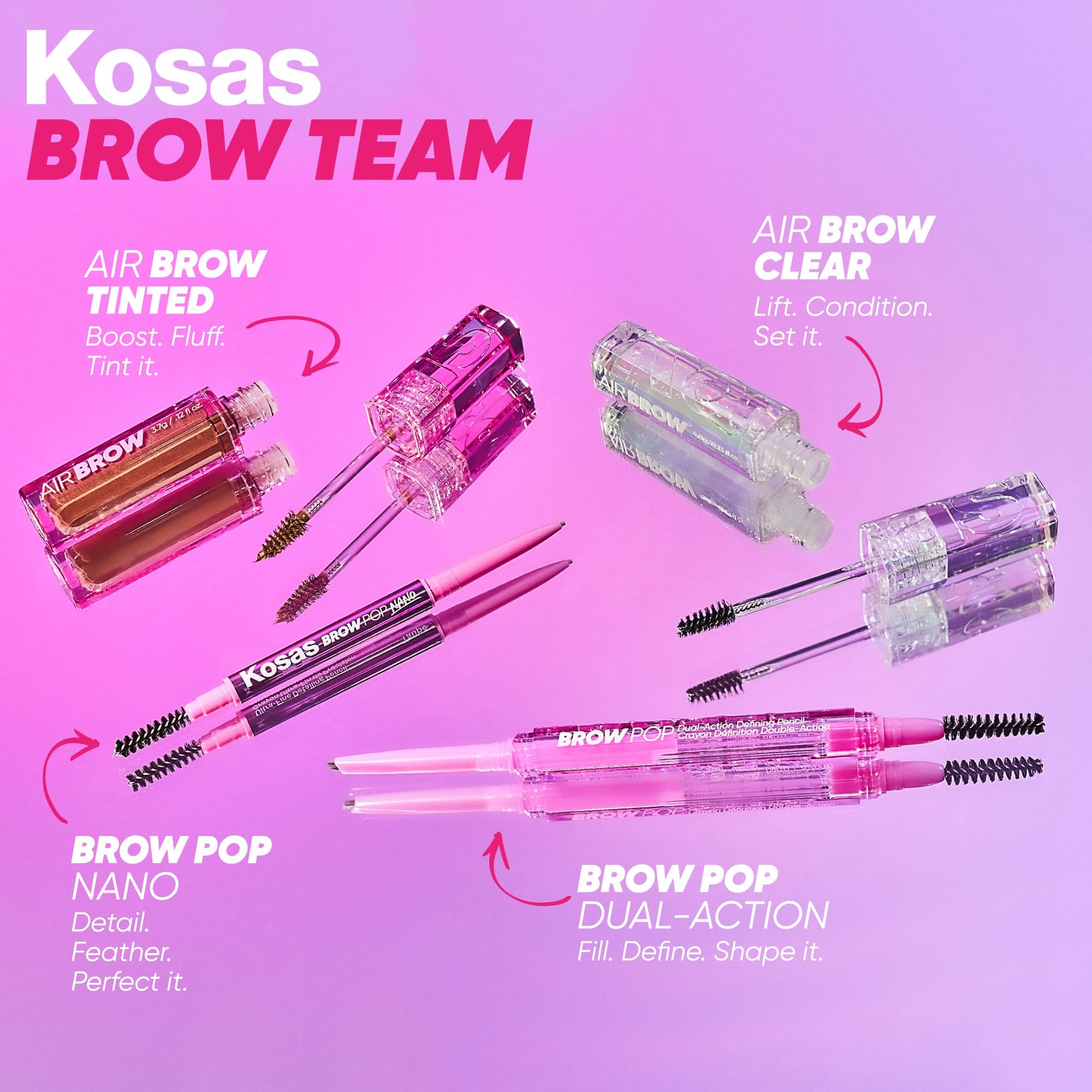 Kosas Brow Pop Nano Eyebrow Pencil – Ultra-Fine 1mm Micro Brow Pencil with Spoolie, Medium Brown KosasAu supplements