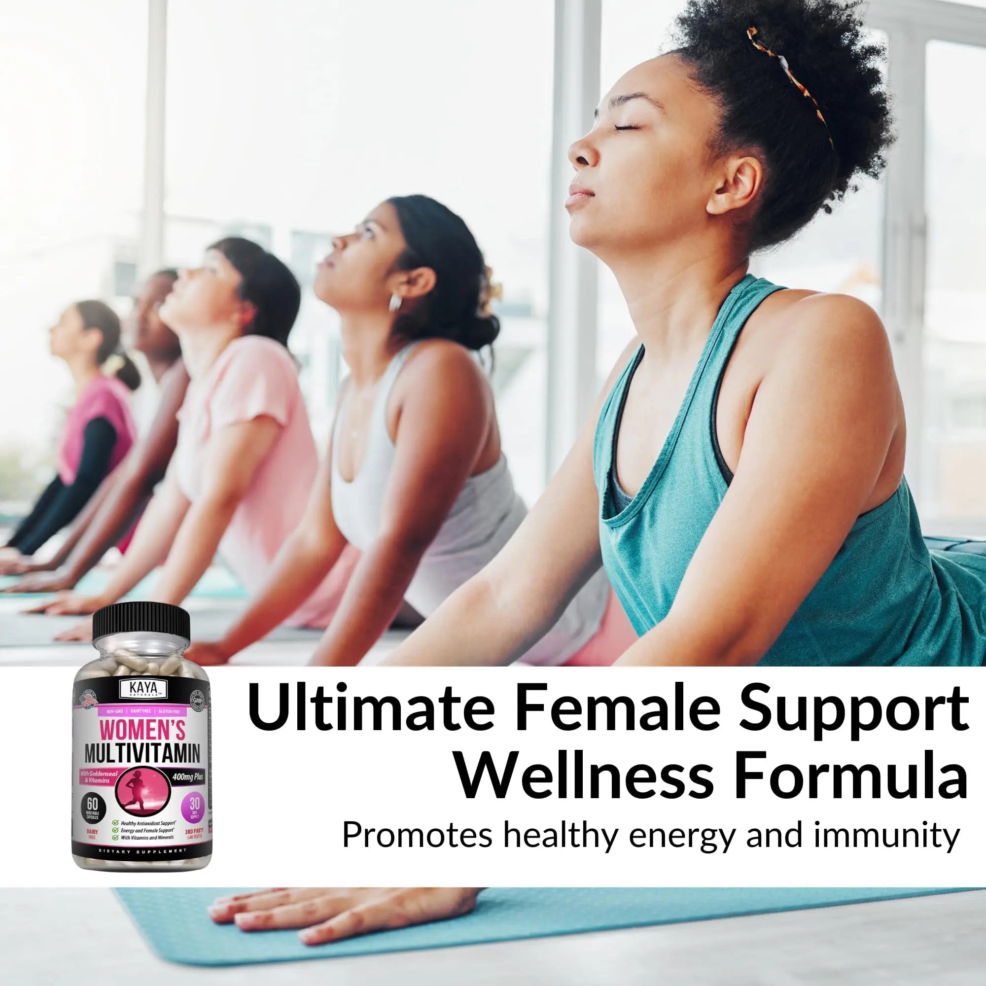 Kaya Naturals Women's Multivitamin, Overall Healthy Antioxidant, and Immune Support, Vitamins A, D, C, E, Biotin Kaya NaturalsAu supplements