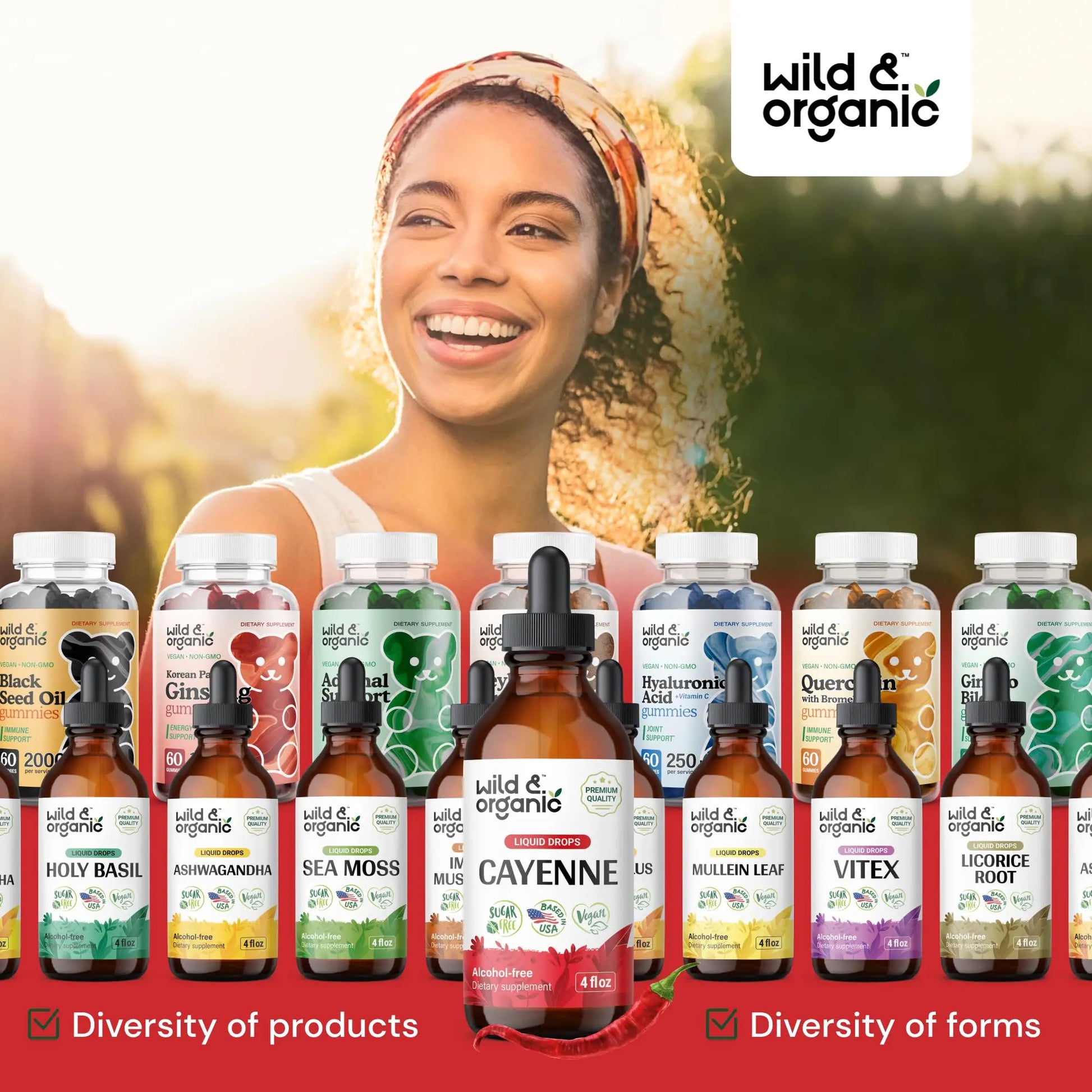 Wild & Organic Cayenne Pepper Tincture - Digestive Support with Capsaicin Extract - Cayenne Pepper Liquid Drops for Overall Well-Being - Unflavored, Vegan, Sugar & Alcohol-Free - 4 fl oz Wild & Organicnz supplements